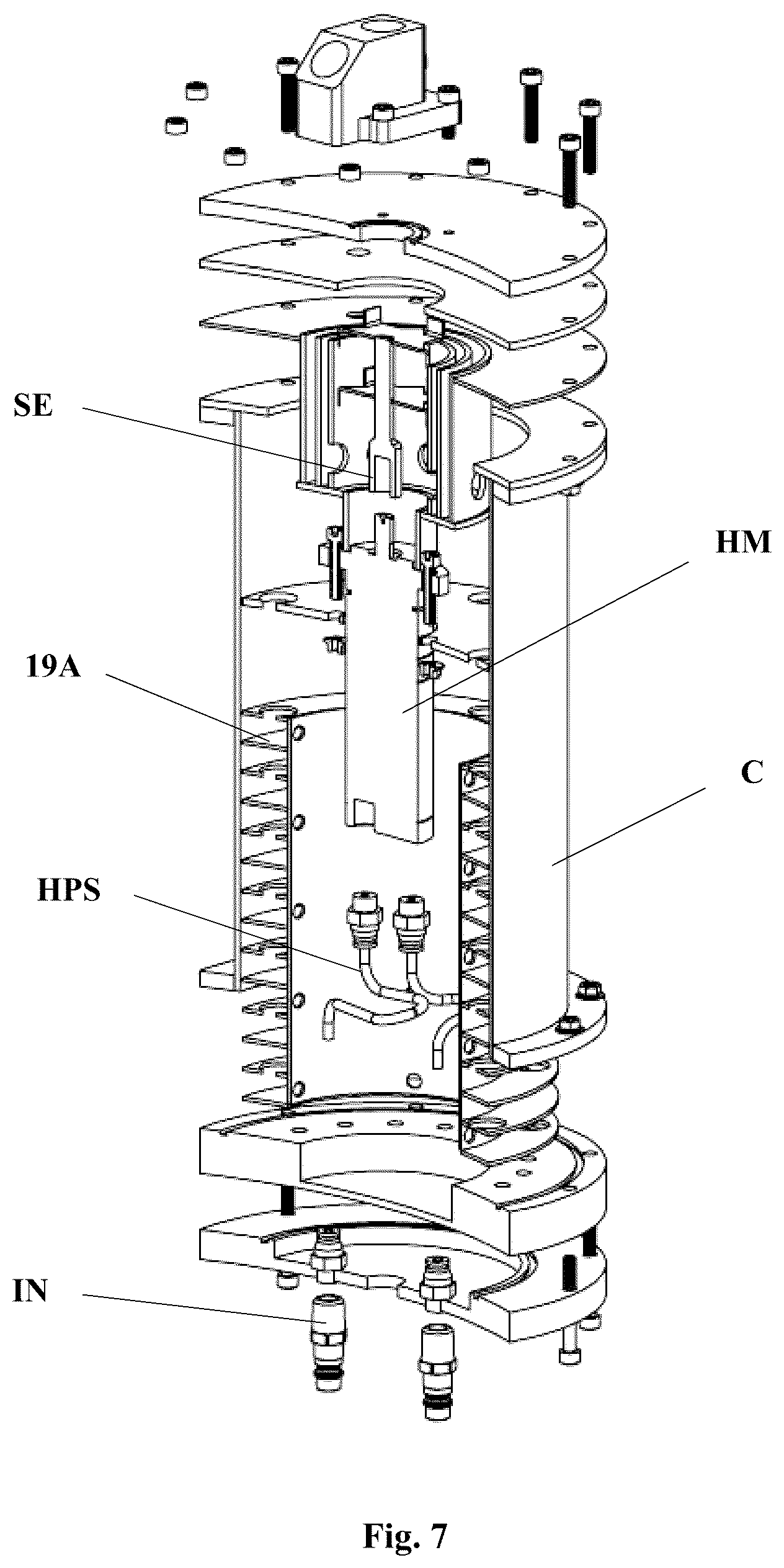 Patent US12303917 Figure 7 – Substance separator system driven by a submersible actuator