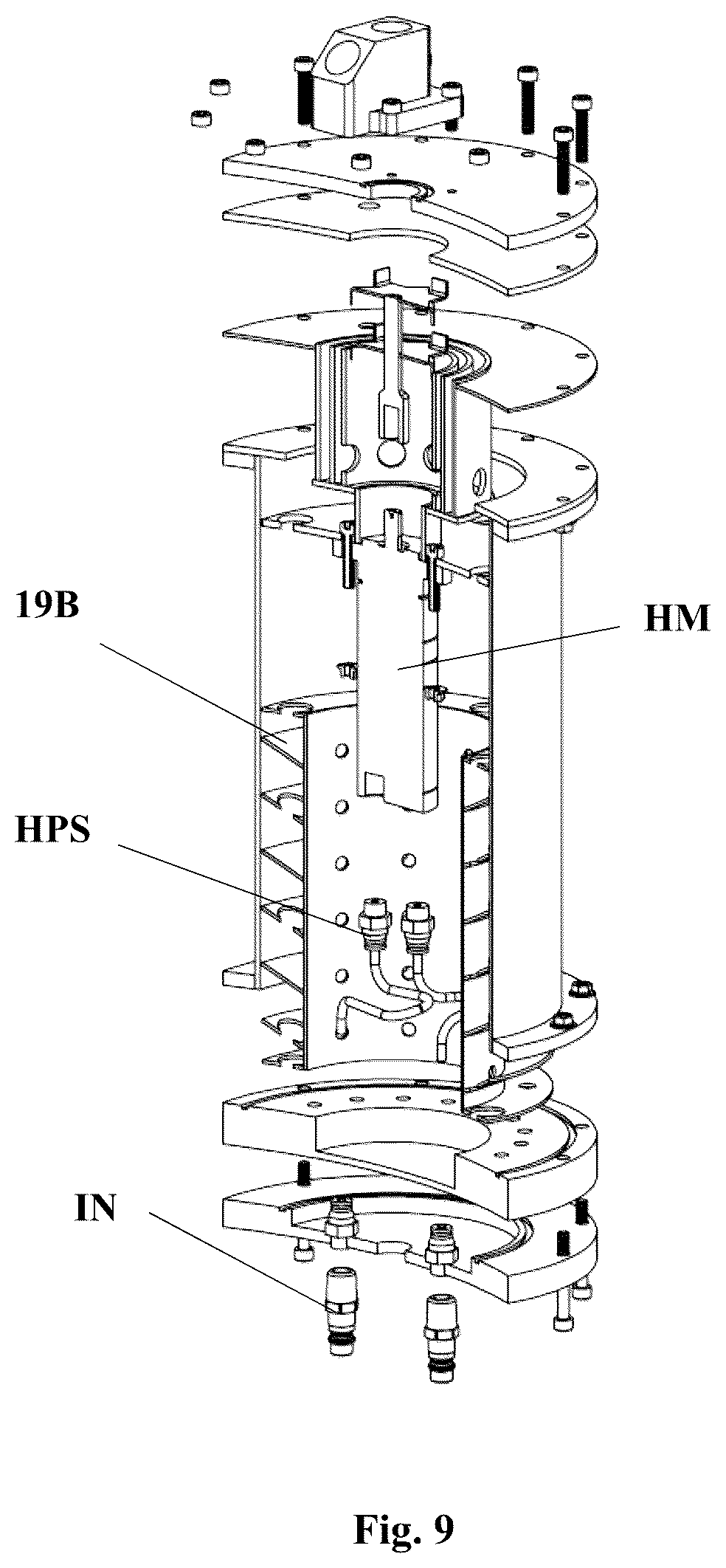 Patent US12303917 Figure 9 – Substance separator system driven by a submersible actuator