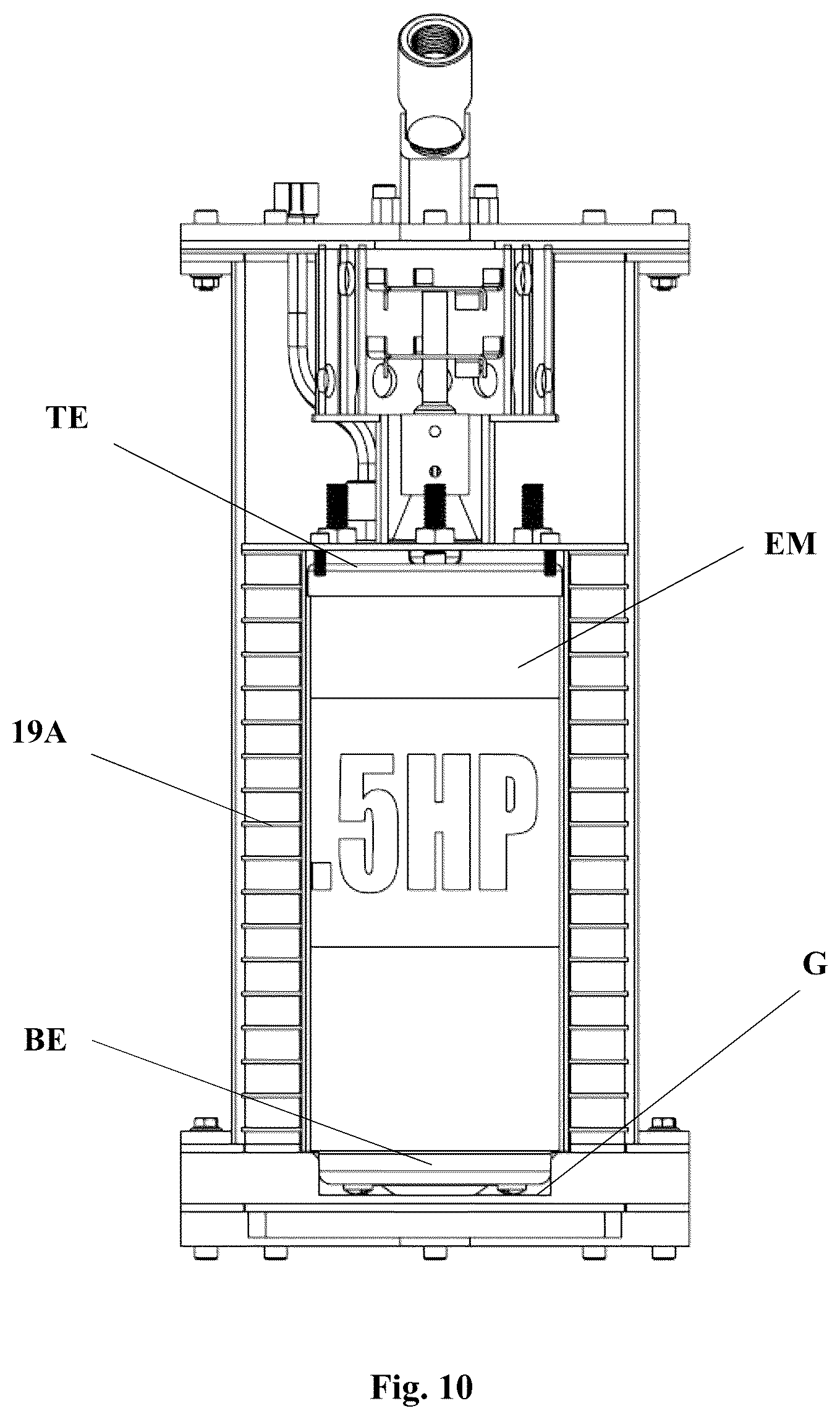 Patent US12303917 Figure 10 – Substance separator system driven by a submersible actuator