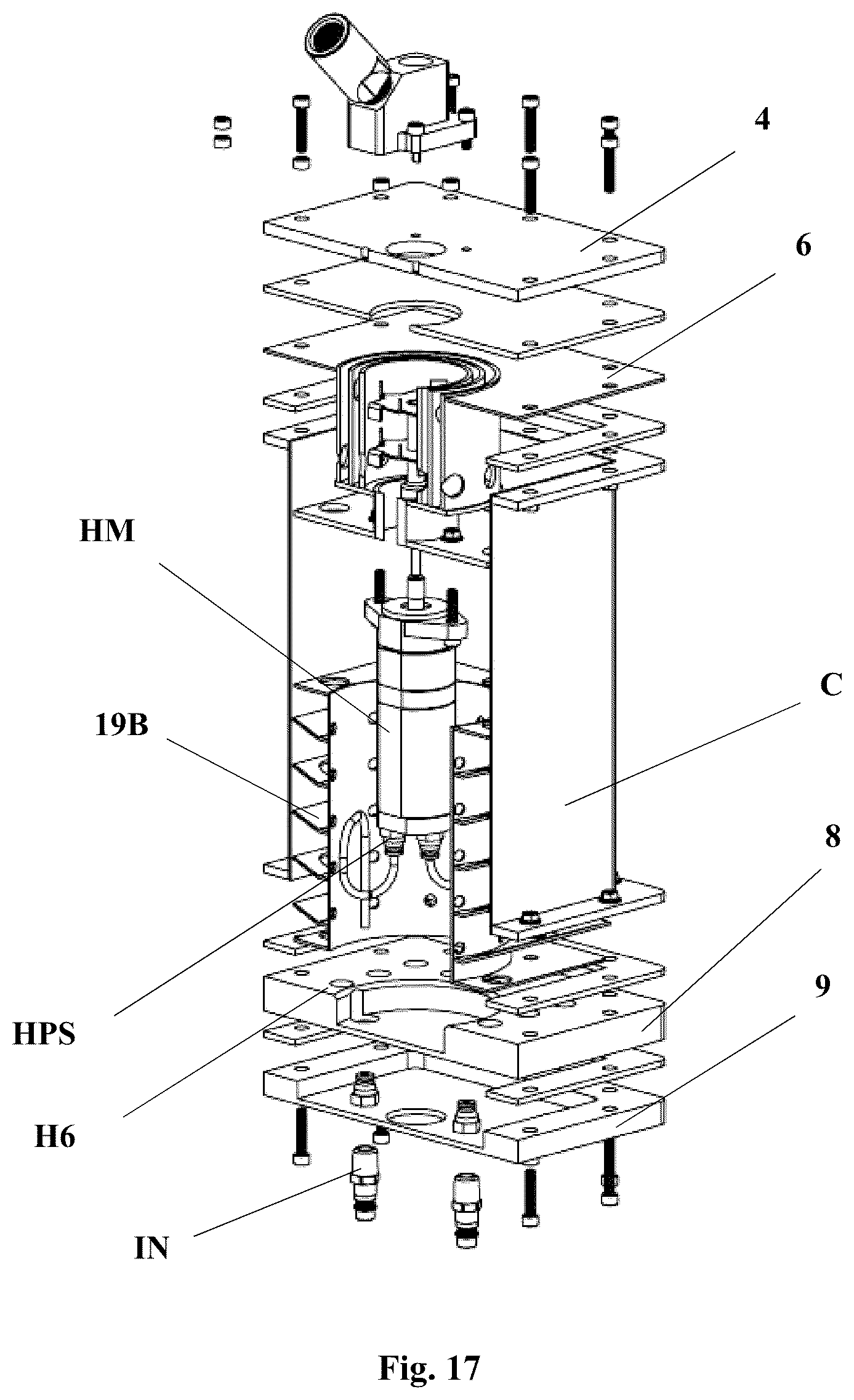 Patent US12303917 Figure 17 – Substance separator system driven by a submersible actuator