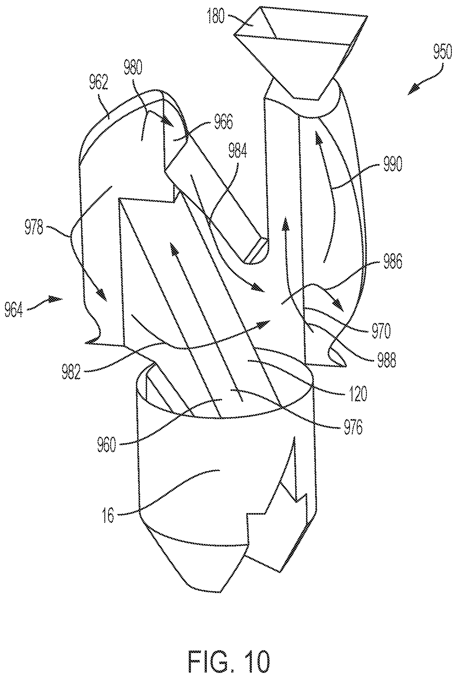 Patent US12303921 Figure 10 – Mechanical breakup actuator with disruptive vortex chamber