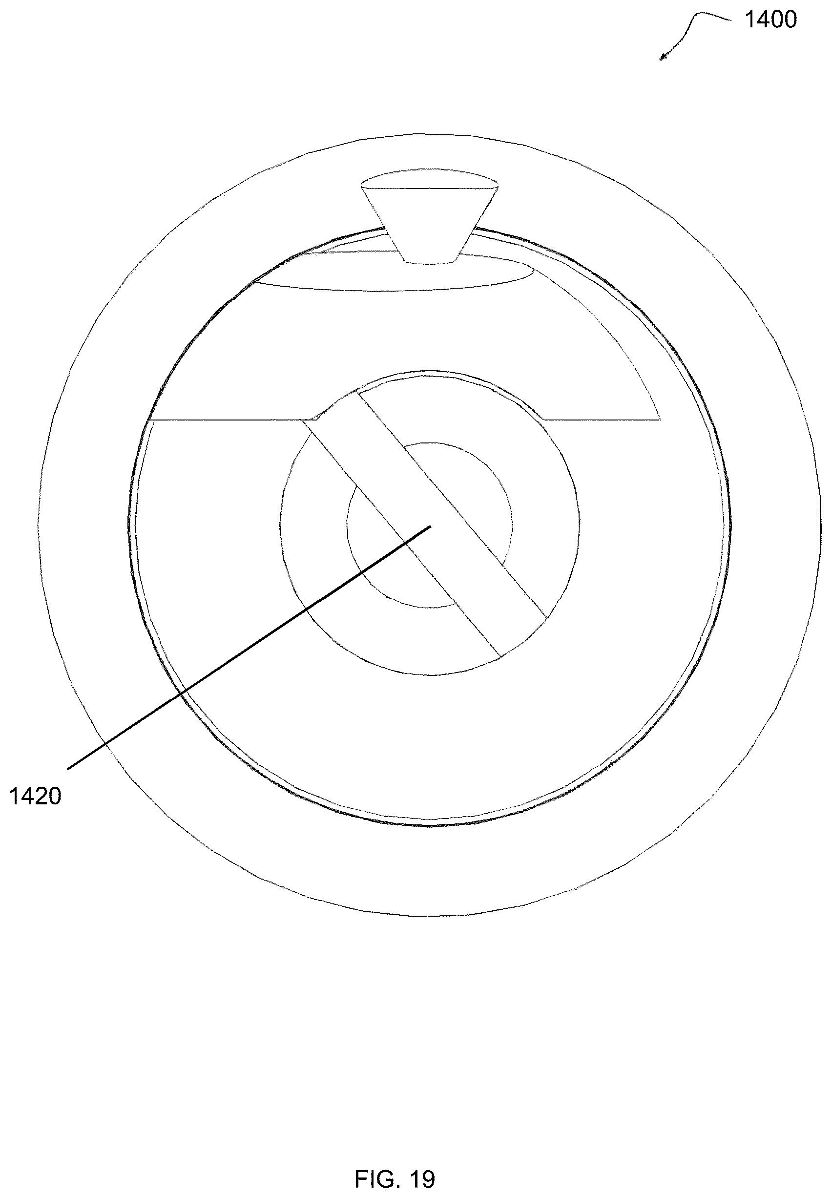 Patent US12303921 Figure 19 – Mechanical breakup actuator with disruptive vortex chamber