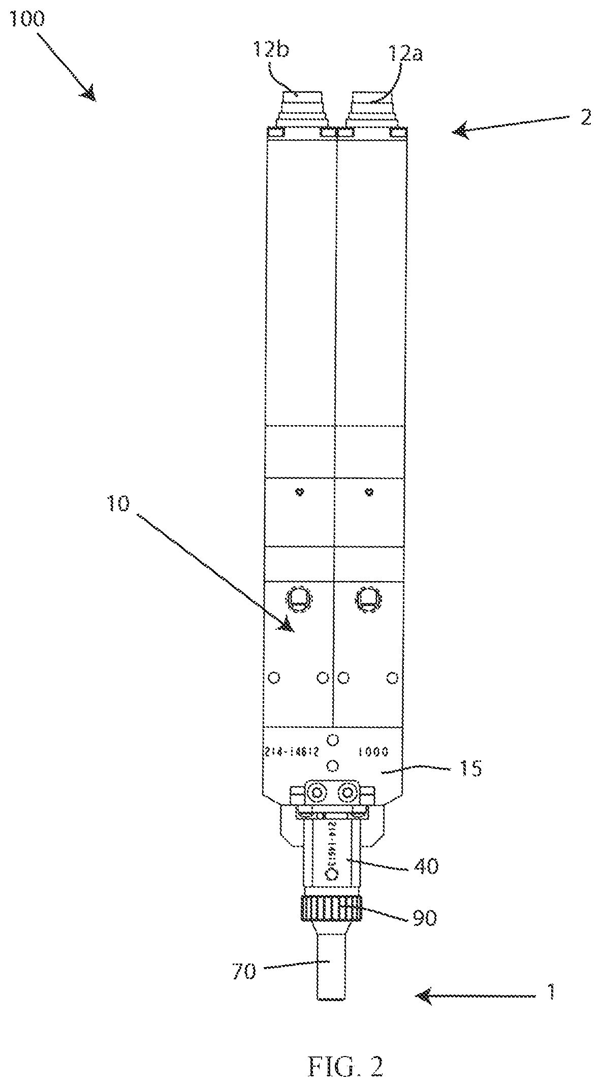 Patent US12303922 Figure 2 – Mixing valve assembly having an atomizing spray tip