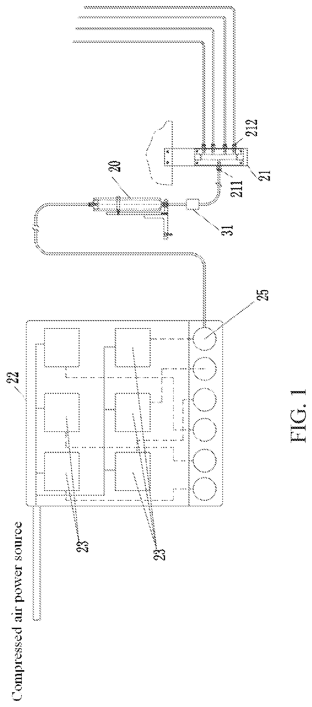 Patent US12303923 Figure 1 – Automatic adhesive spraying control system for progressive die of motor iron core of new energy vehicle