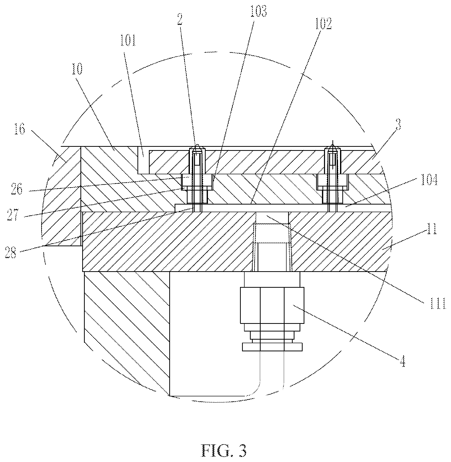 Patent US12303923 Figure 3 – Automatic adhesive spraying control system for progressive die of motor iron core of new energy vehicle
