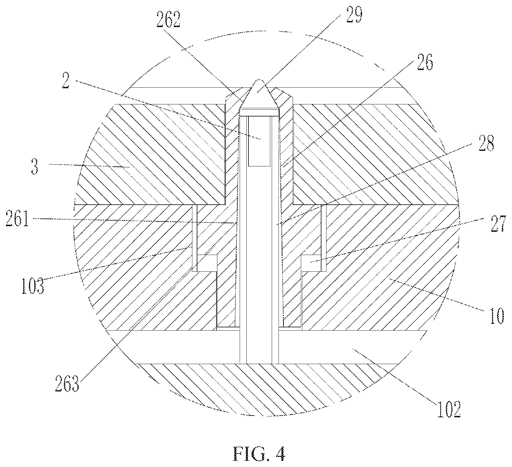 Patent US12303923 Figure 4 – Automatic adhesive spraying control system for progressive die of motor iron core of new energy vehicle