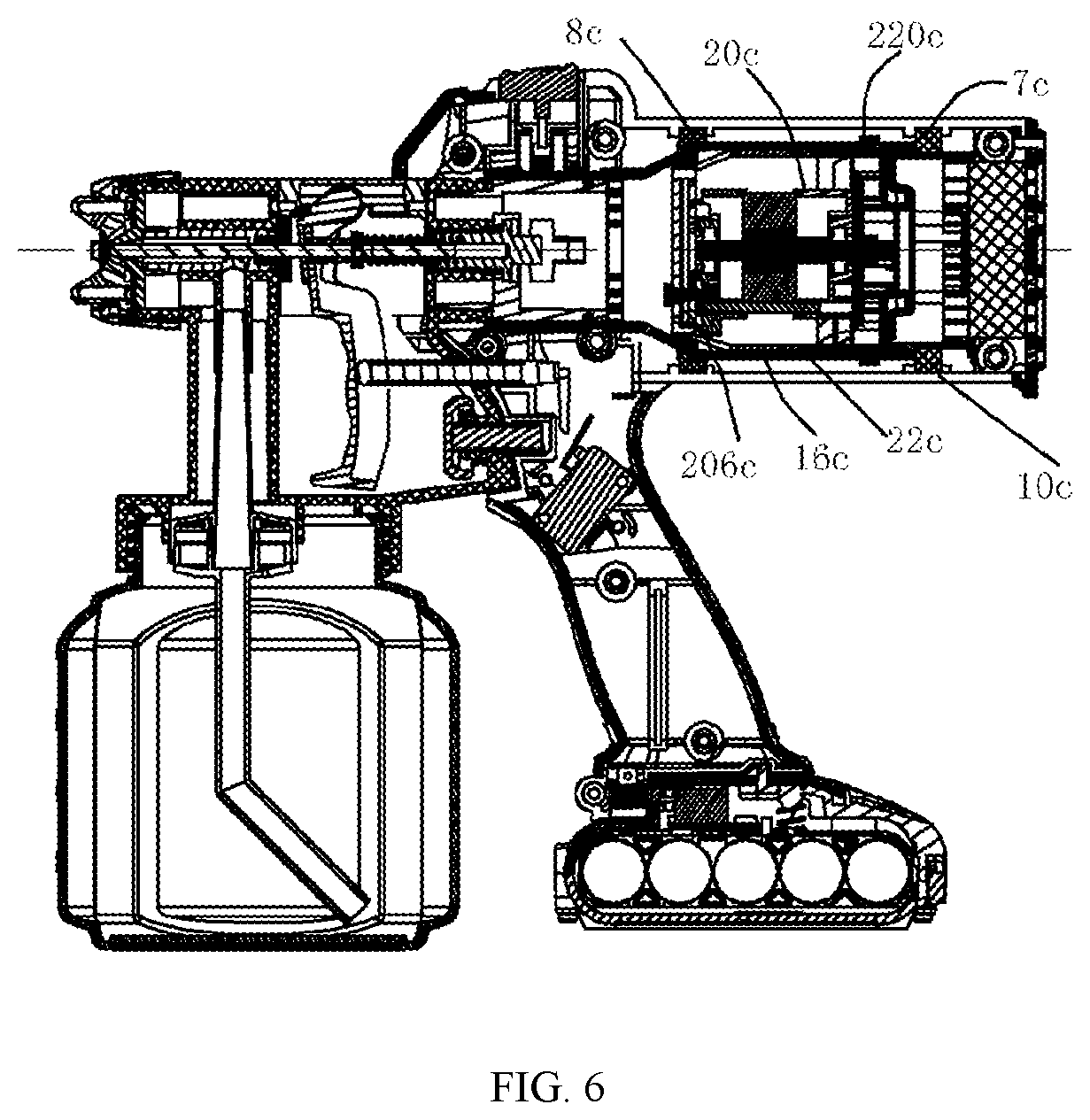 Patent US12303927 Figure 6 – Spray gun