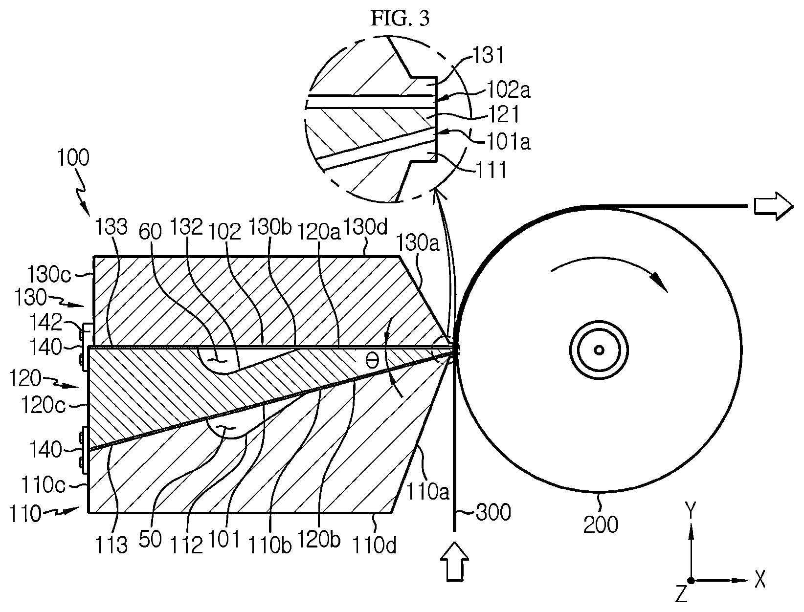 Patent US12303932 Figure 2 – Multi-slot die coater