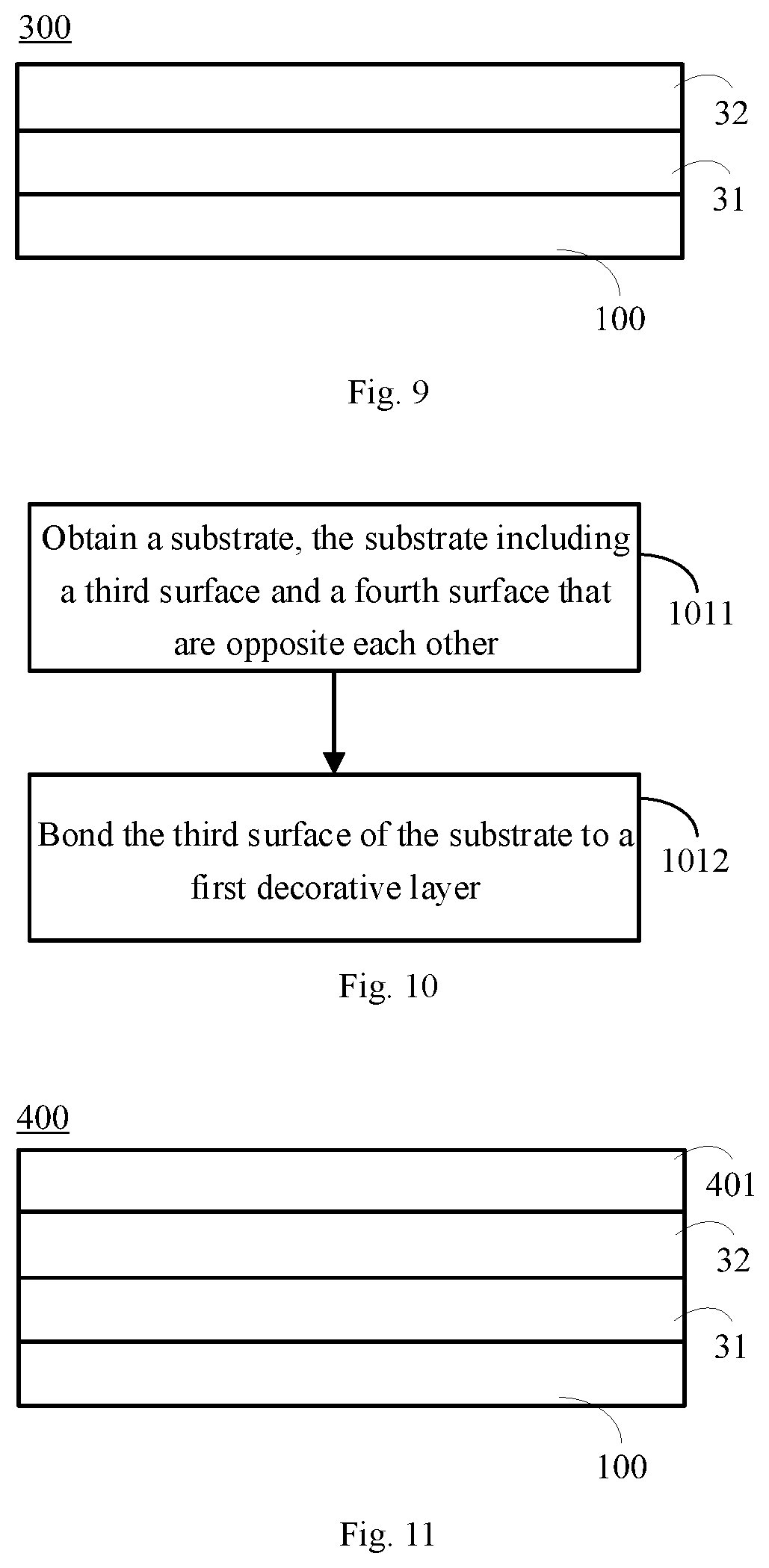 Patent US12303938 Figure 4 – Dazzling colored base layer, decorative film and housing, processing methods therefor and electronic device