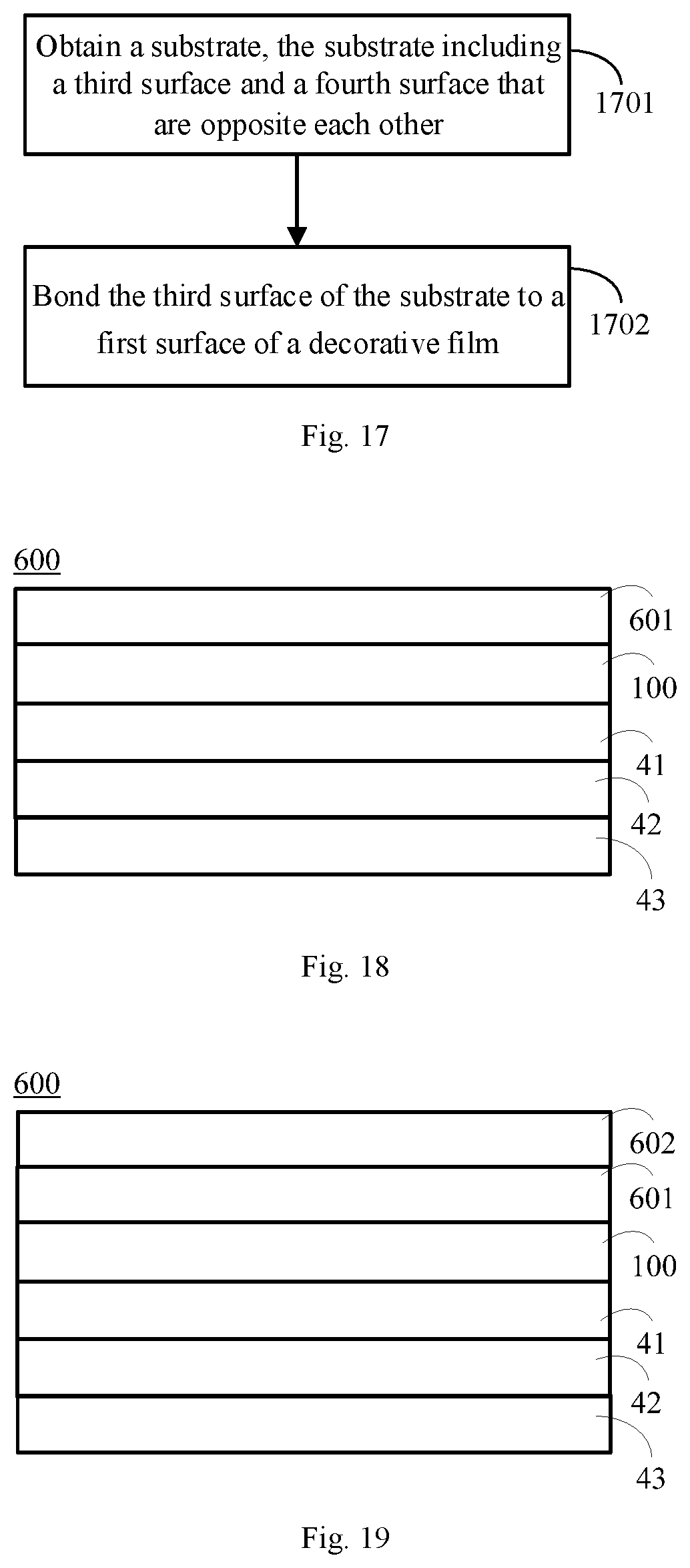 Patent US12303938 Figure 7 – Dazzling colored base layer, decorative film and housing, processing methods therefor and electronic device