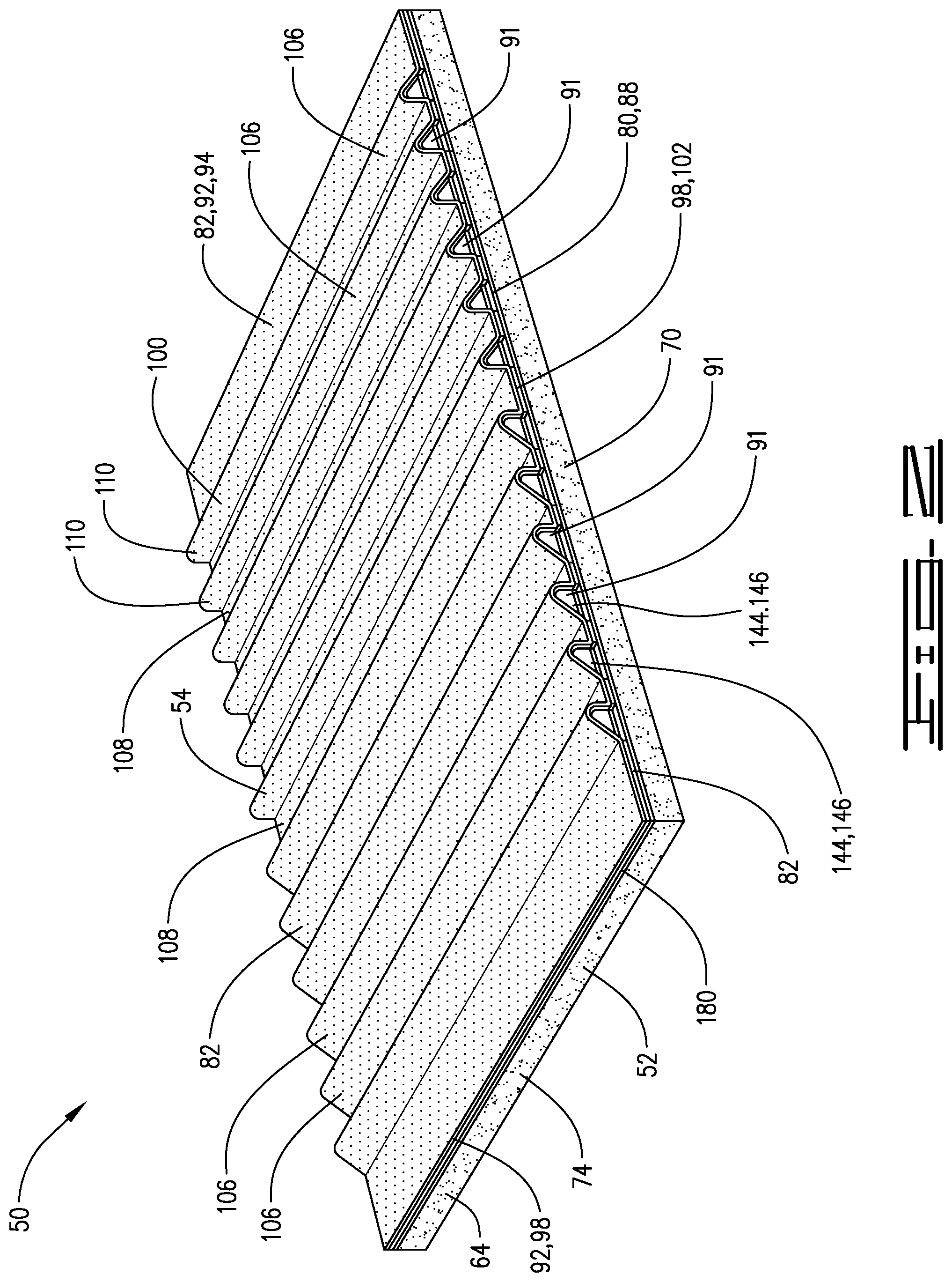 Patent US12303941 Figure 2 – Undulating shaker screen assembly