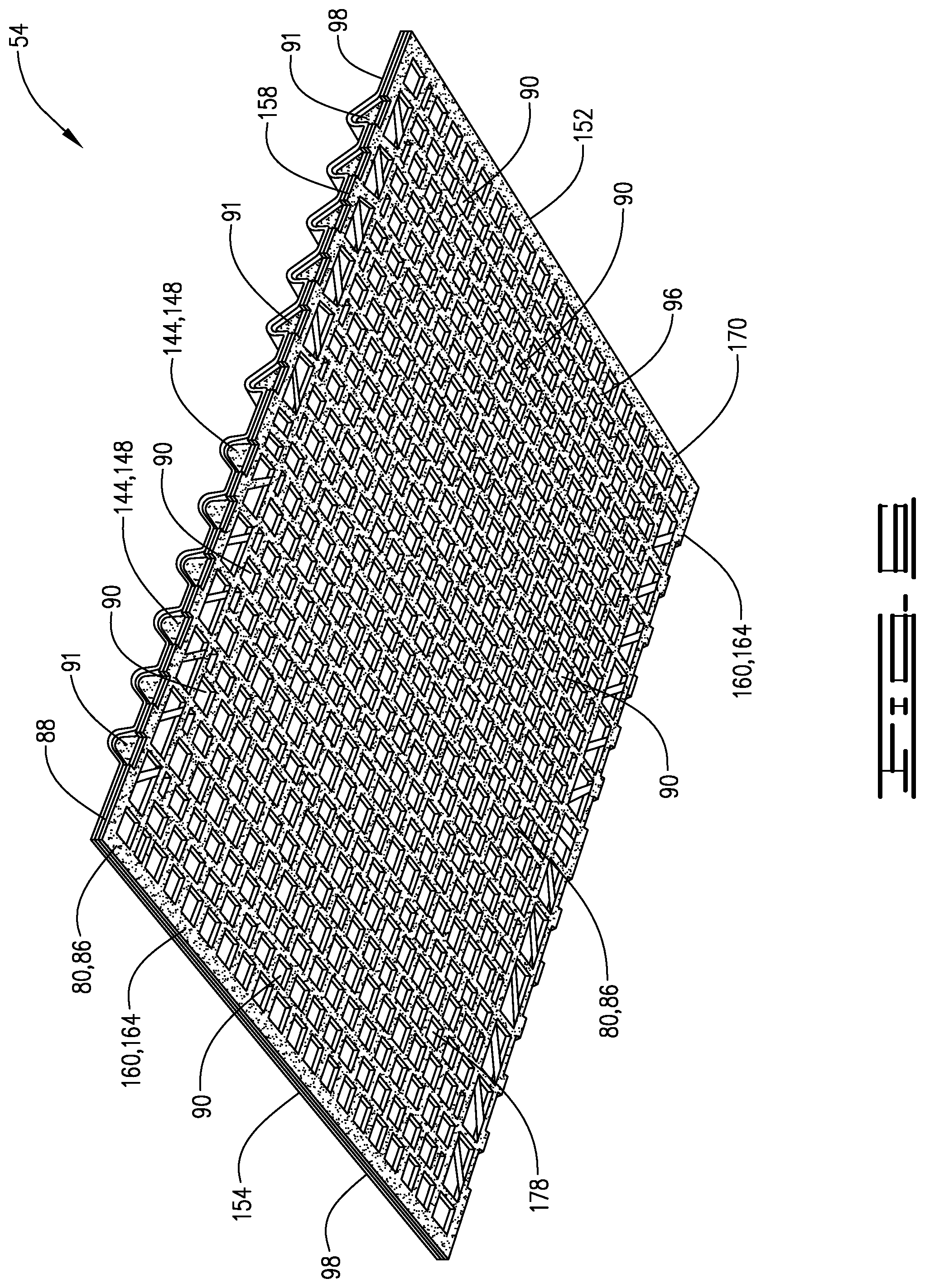 Patent US12303941 Figure 6 – Undulating shaker screen assembly