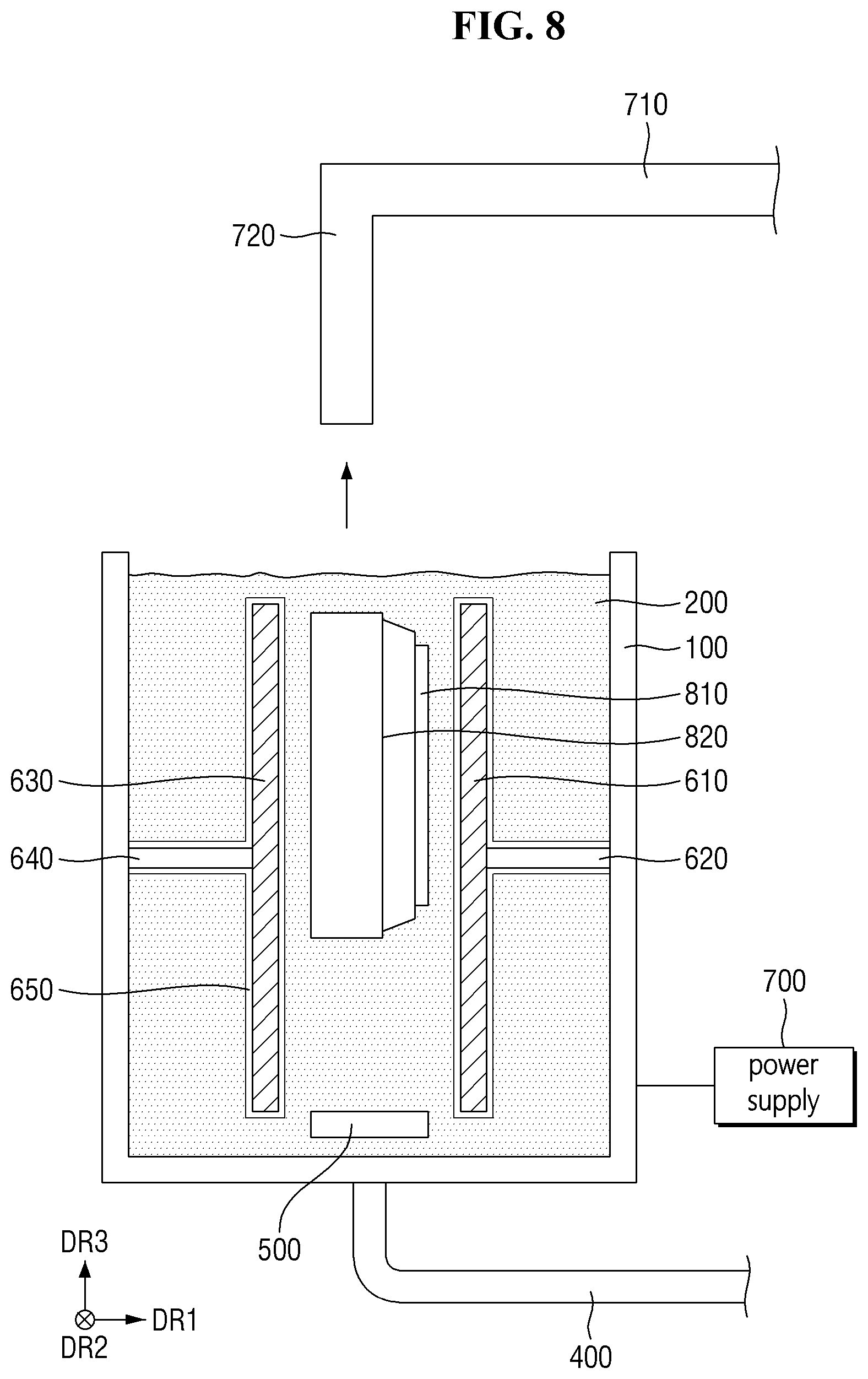 Patent US12303947 Figure 8 – Apparatus for cleaning mask