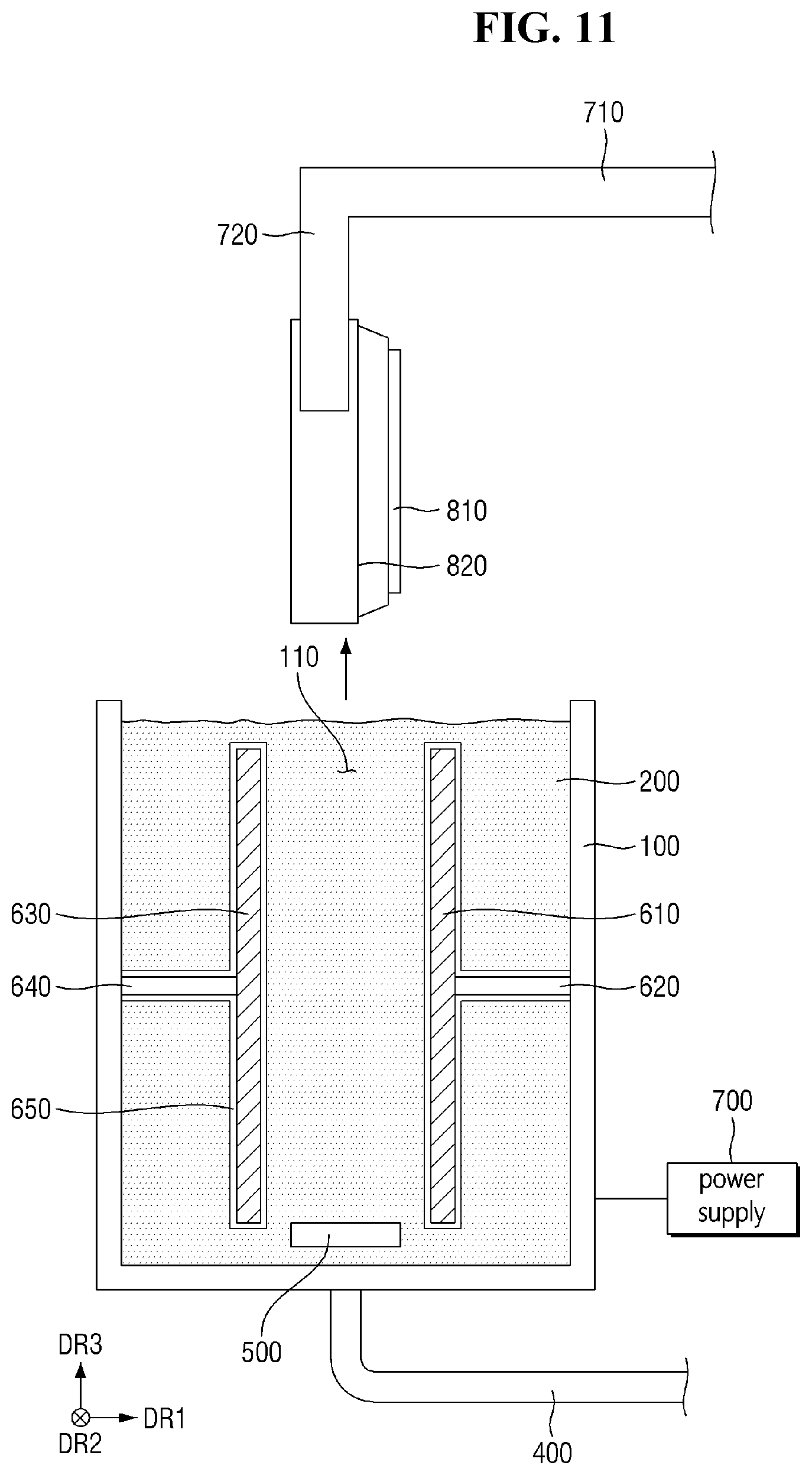 Patent US12303947 Figure 11 – Apparatus for cleaning mask