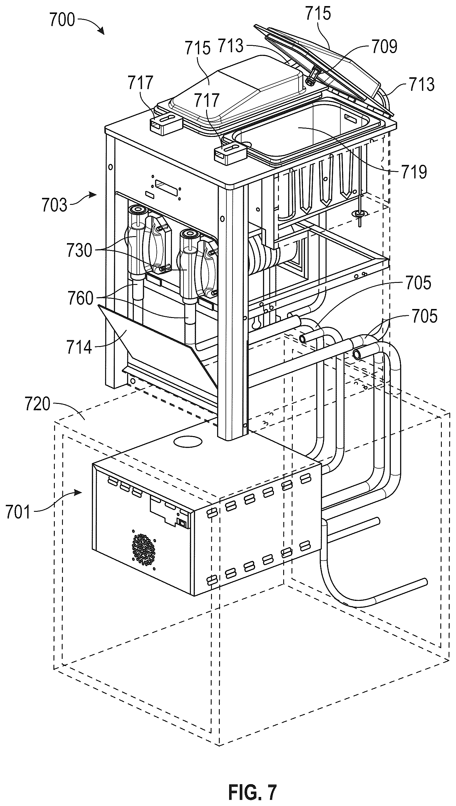 Patent US12303948 Figure 8 – Systems and methods for cleaning food product forming and dispensing devices