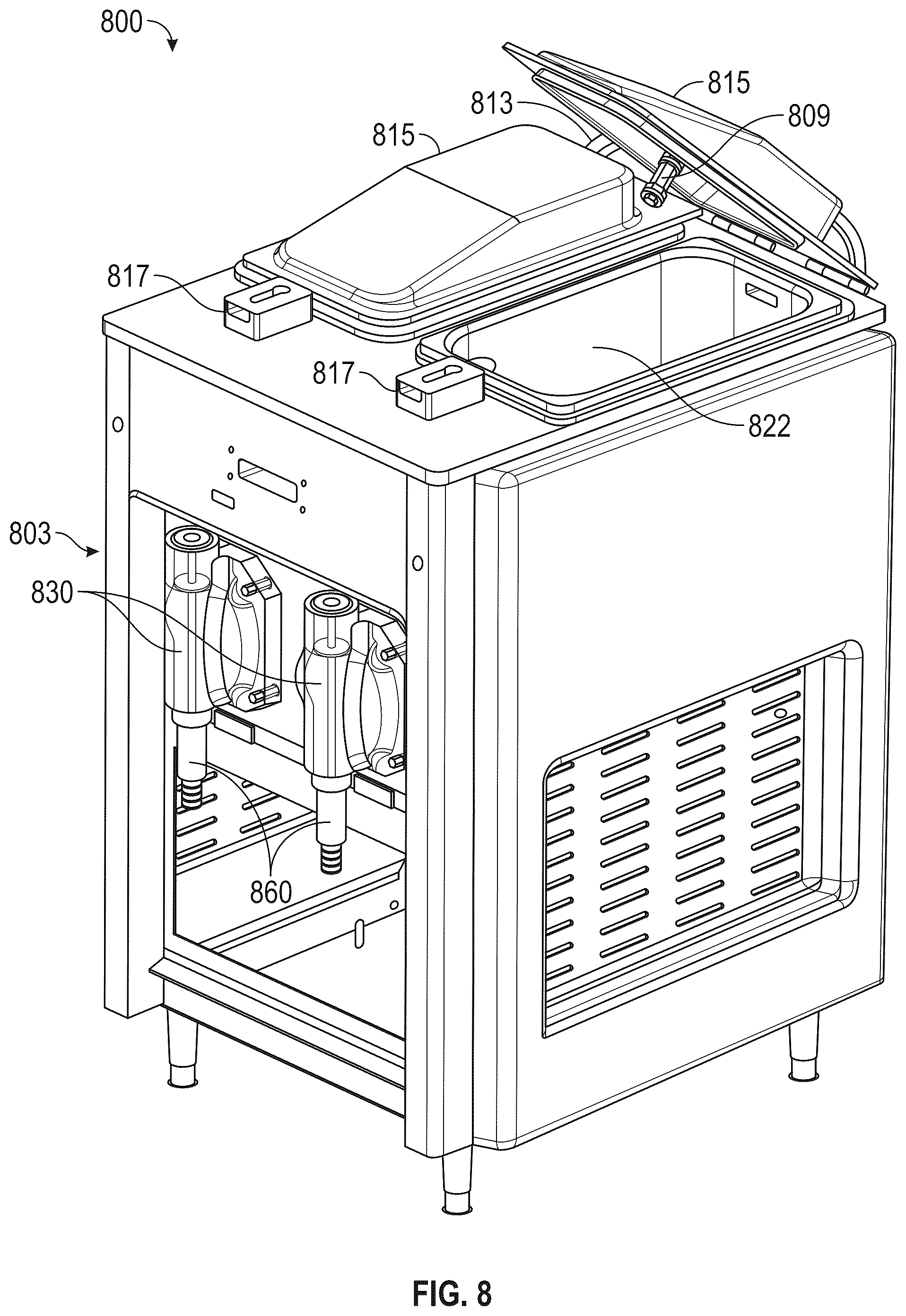 Patent US12303948 Figure 9 – Systems and methods for cleaning food product forming and dispensing devices