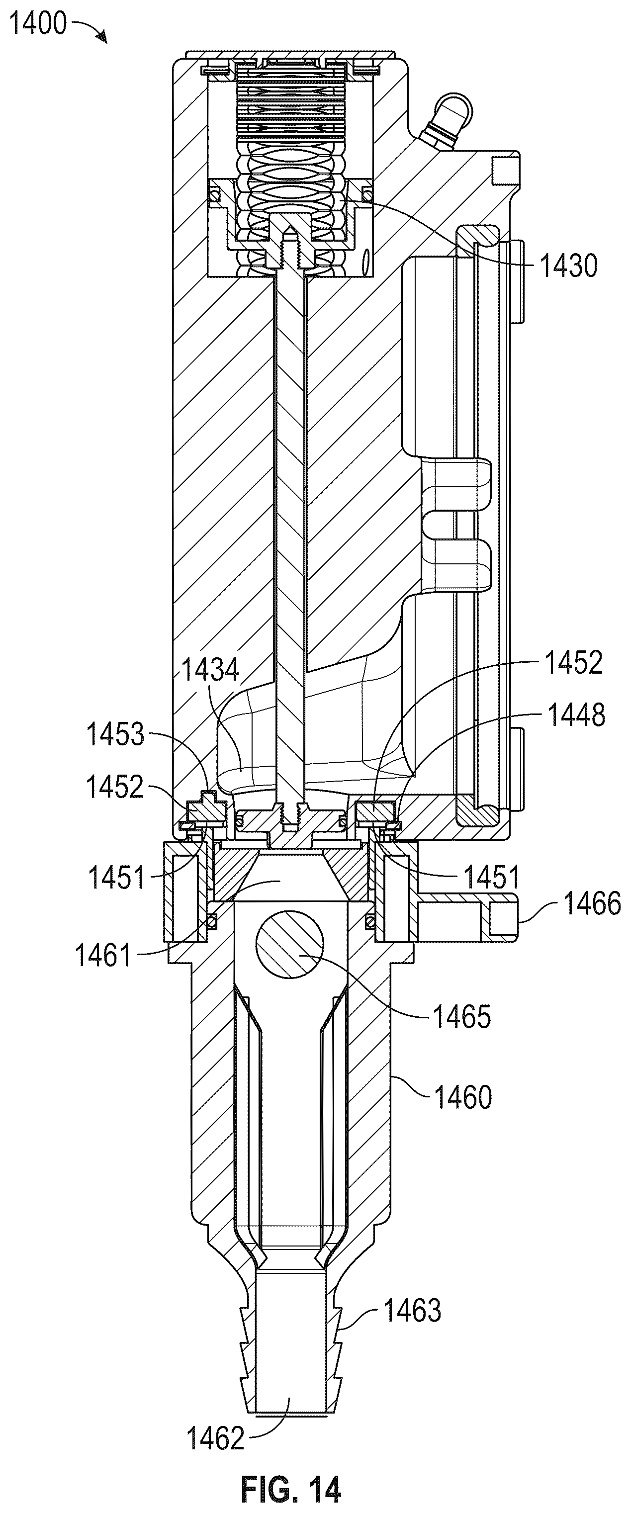 Patent US12303948 Figure 14 – Systems and methods for cleaning food product forming and dispensing devices