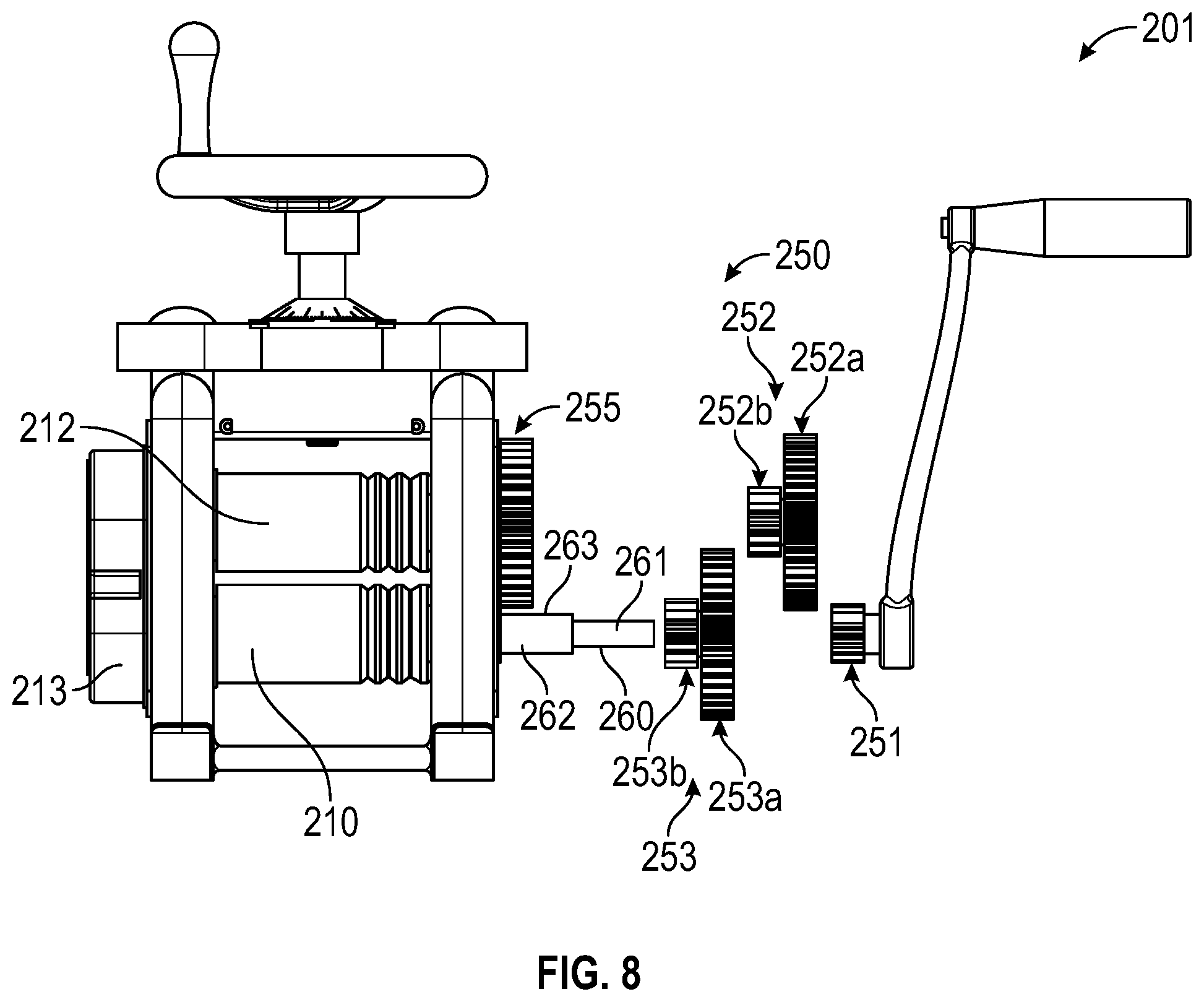 Patent US12303953 Figure 8 – Rolling mill