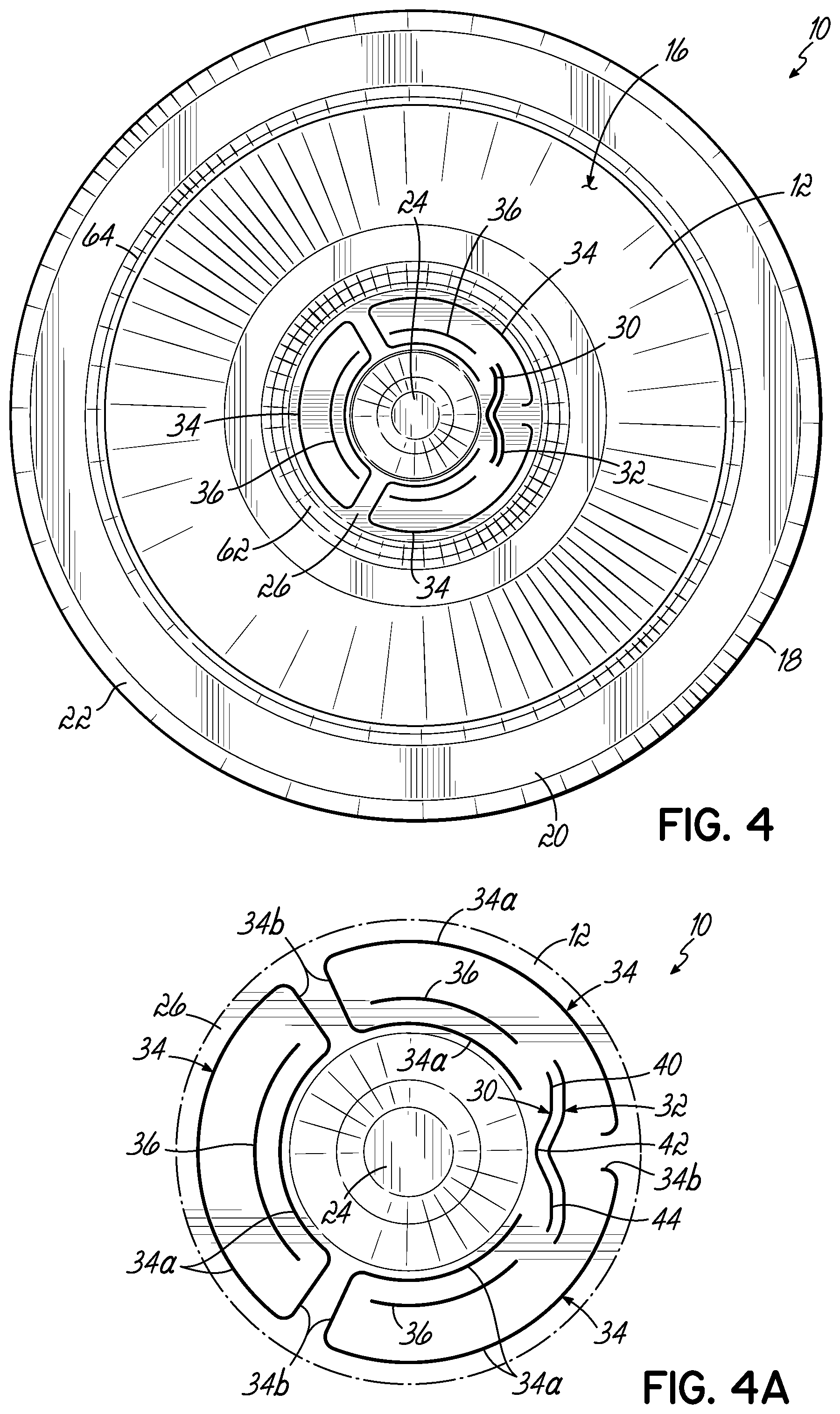 Patent US12303958 Figure 4 – Manufacturing tooling and methods for producing push button container closures