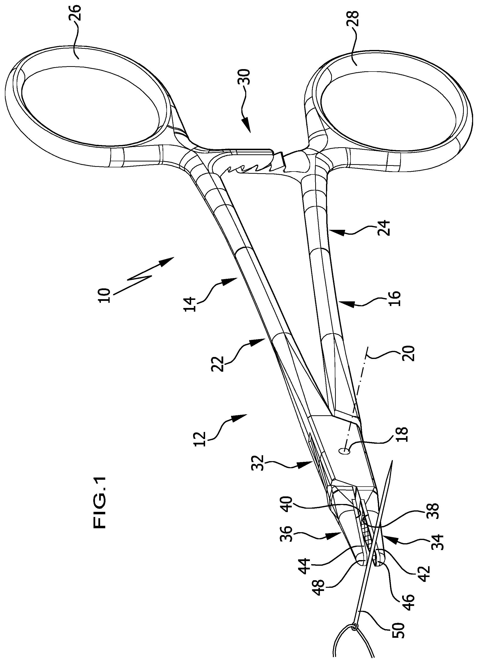 Patent US12303961 Figure 1 – Instrument pre-product and medical instrument