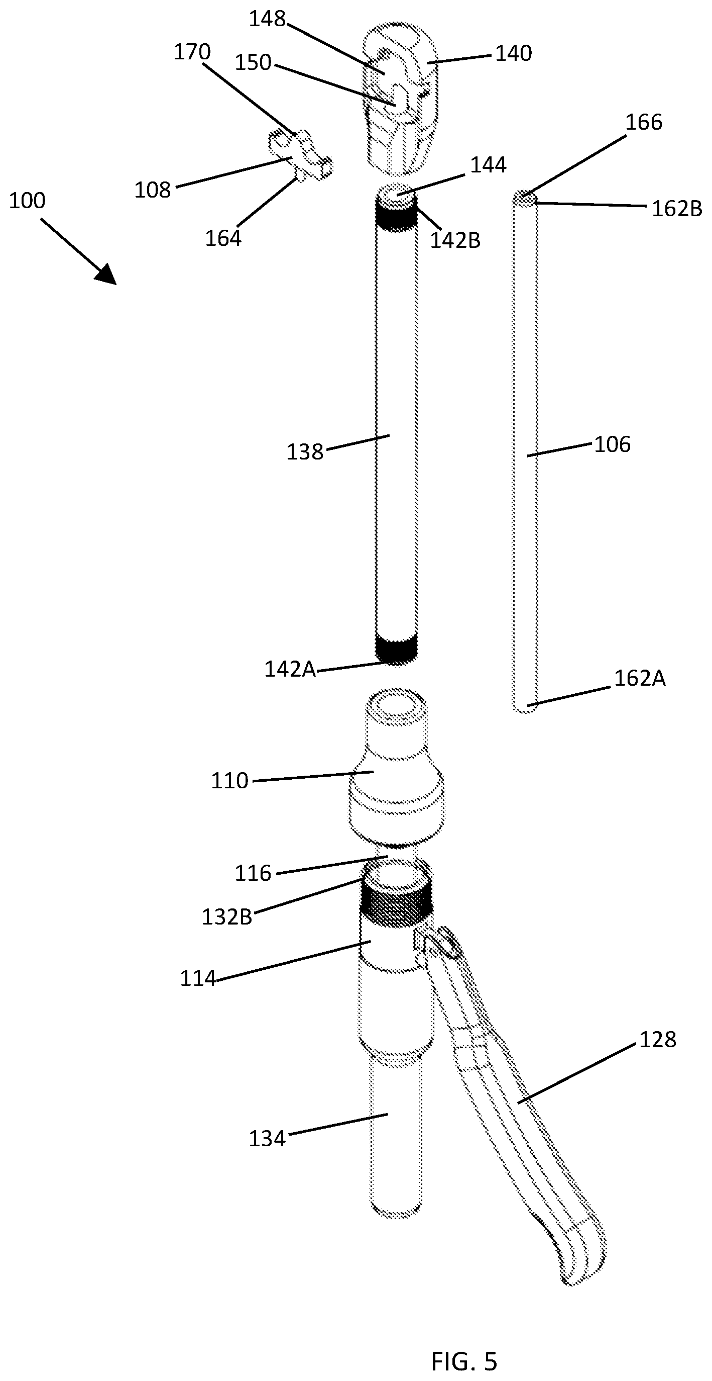 Patent US12303963 Figure 5 – Automotive bending tool and method of repairing automobile turbocharger system without removing or disassembling components of the turbocharger