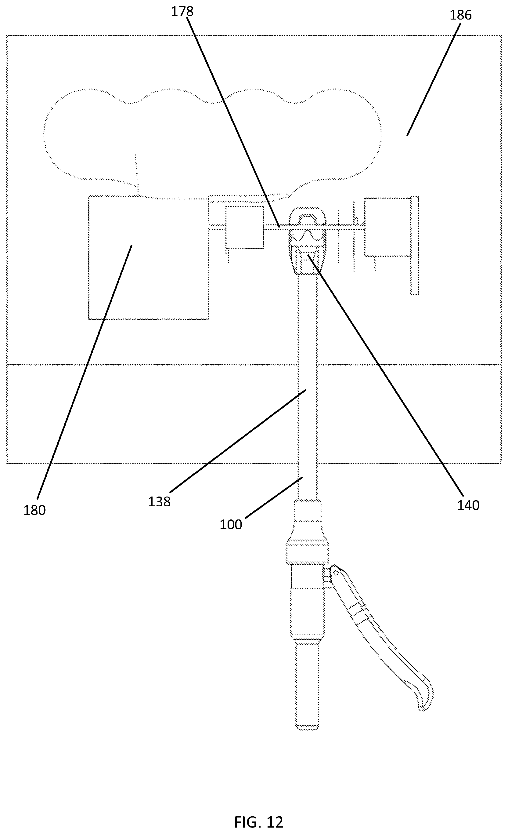 Patent US12303963 Figure 12 – Automotive bending tool and method of repairing automobile turbocharger system without removing or disassembling components of the turbocharger