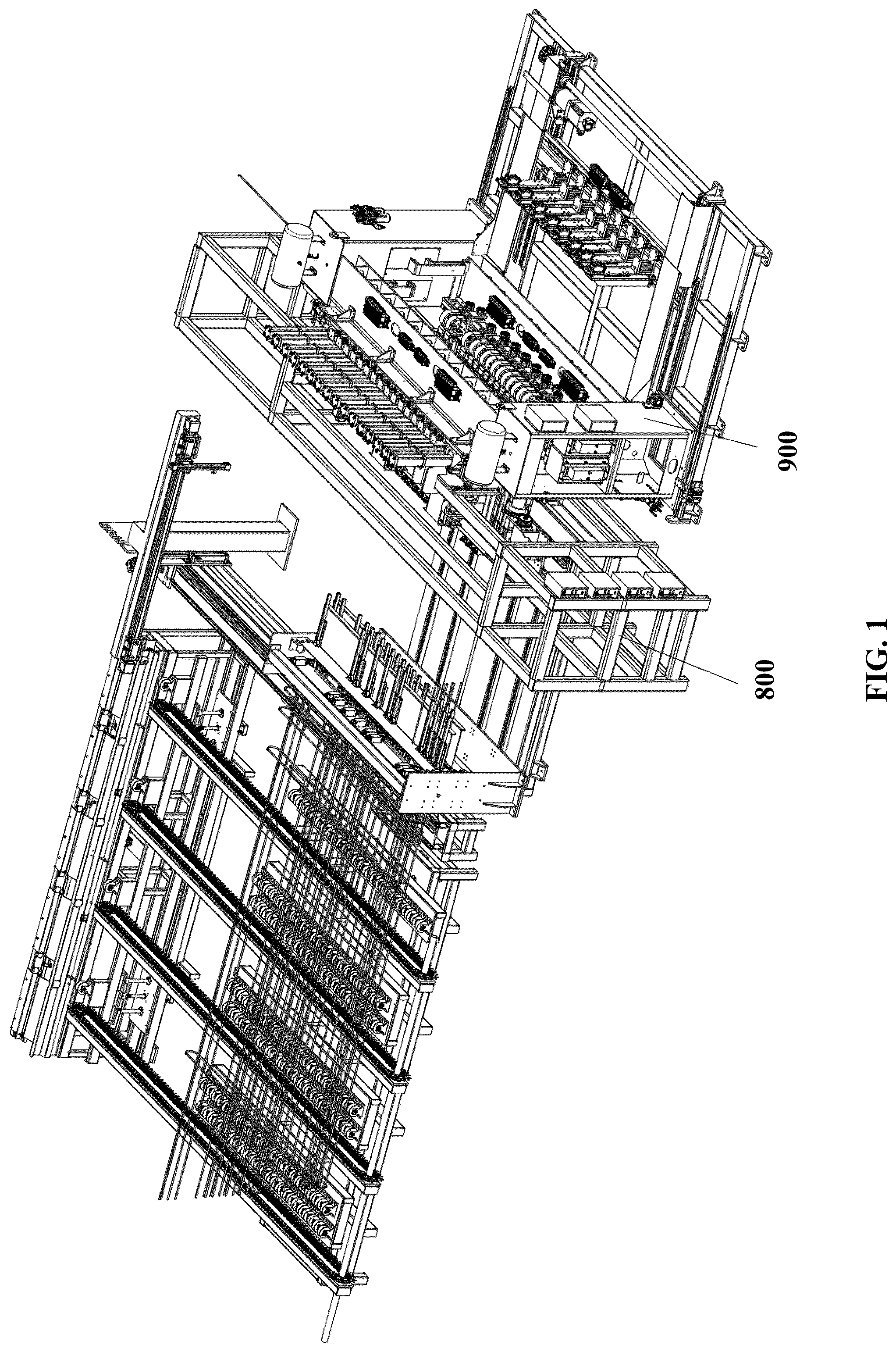 Patent US12303966 Figure 1 – Molding machines for flexible production of rebars of bottom, web, and top plates of precast small box girders and methods for using thereof