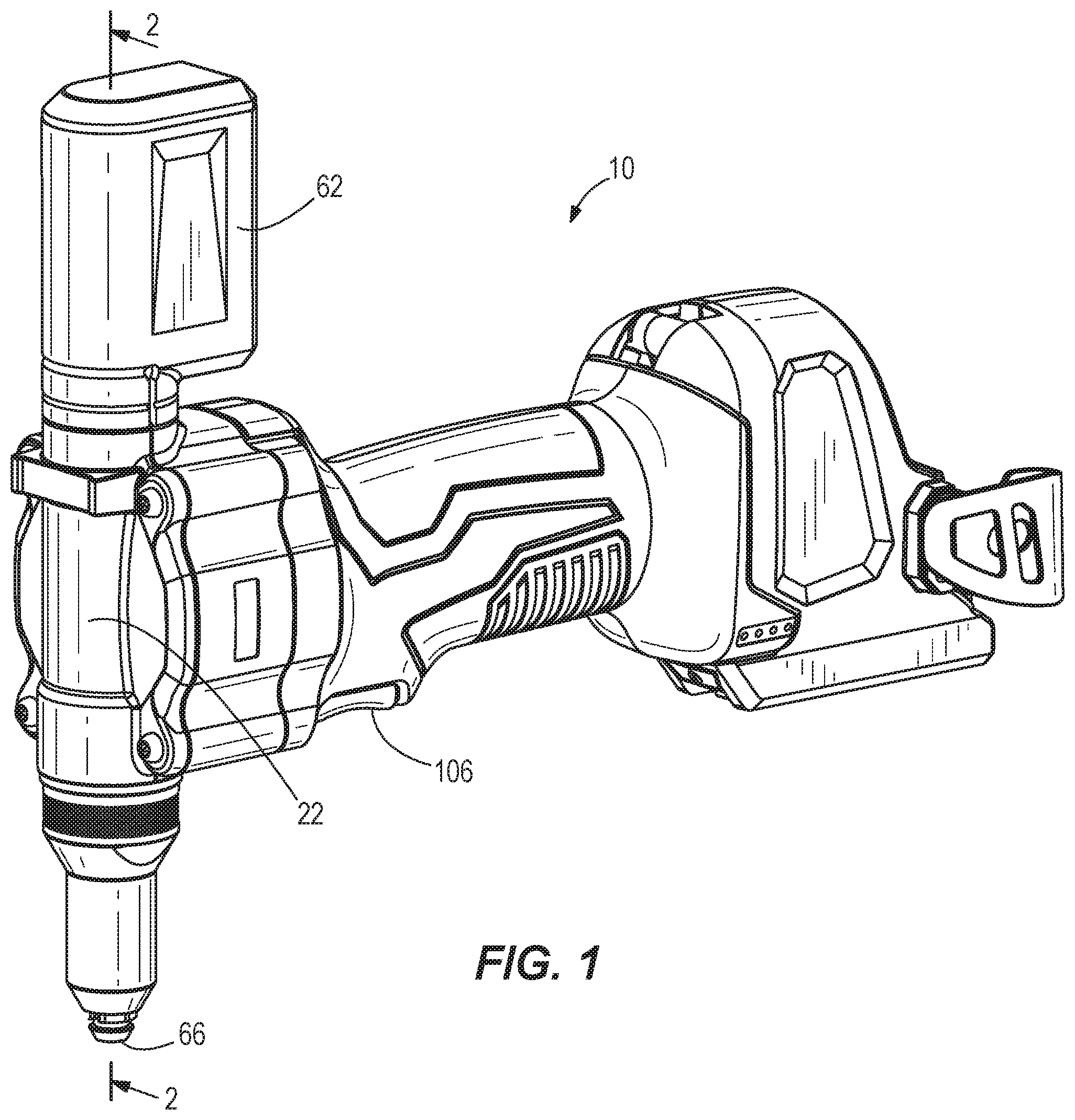 Patent US12303967 Figure 1 – Set of nosepieces for a rivet setting tool
