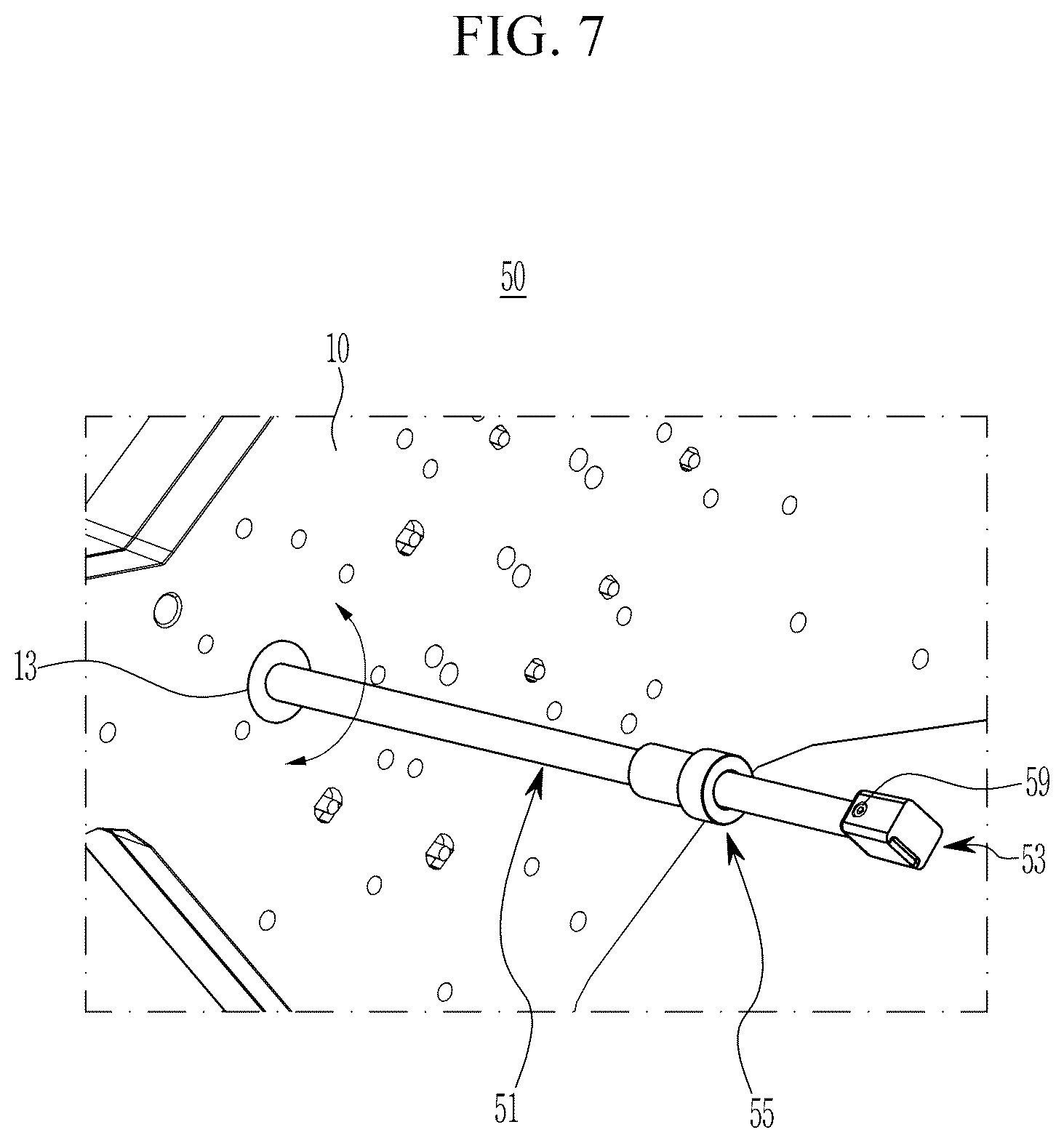 Patent US12303972 Figure 7 – Ejecting device for die casting
