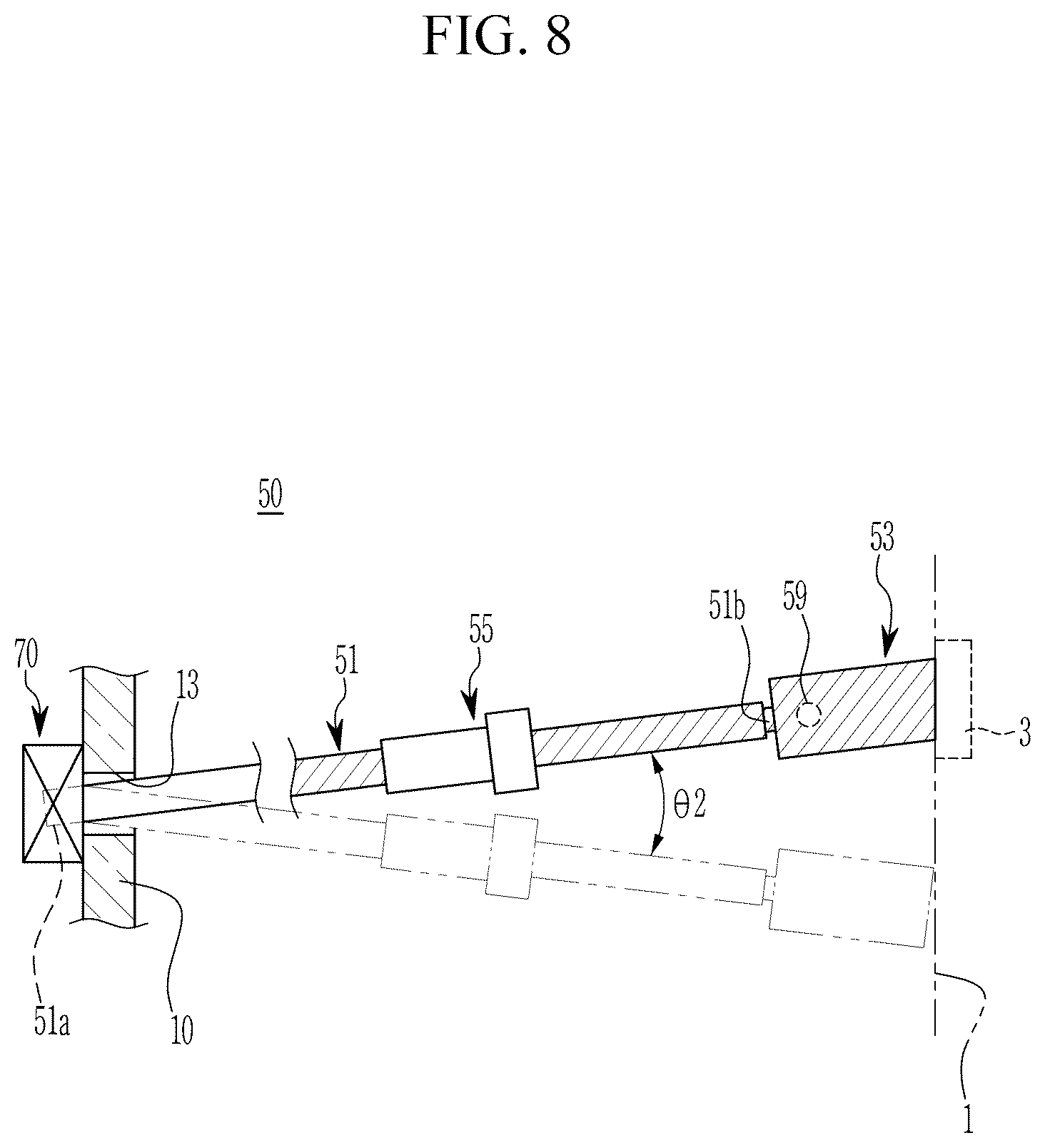 Patent US12303972 Figure 8 – Ejecting device for die casting