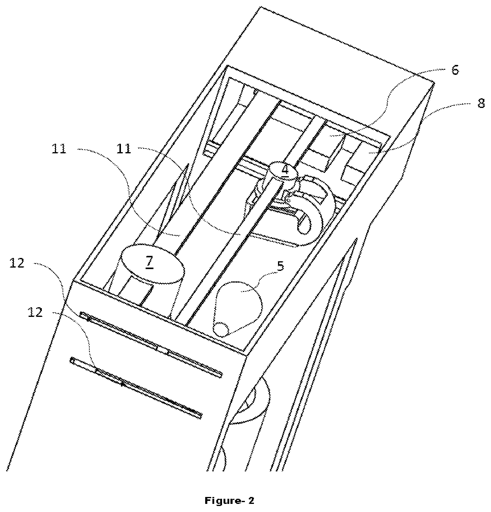 Patent US12303976 Figure 2 – Additive manufacturing device