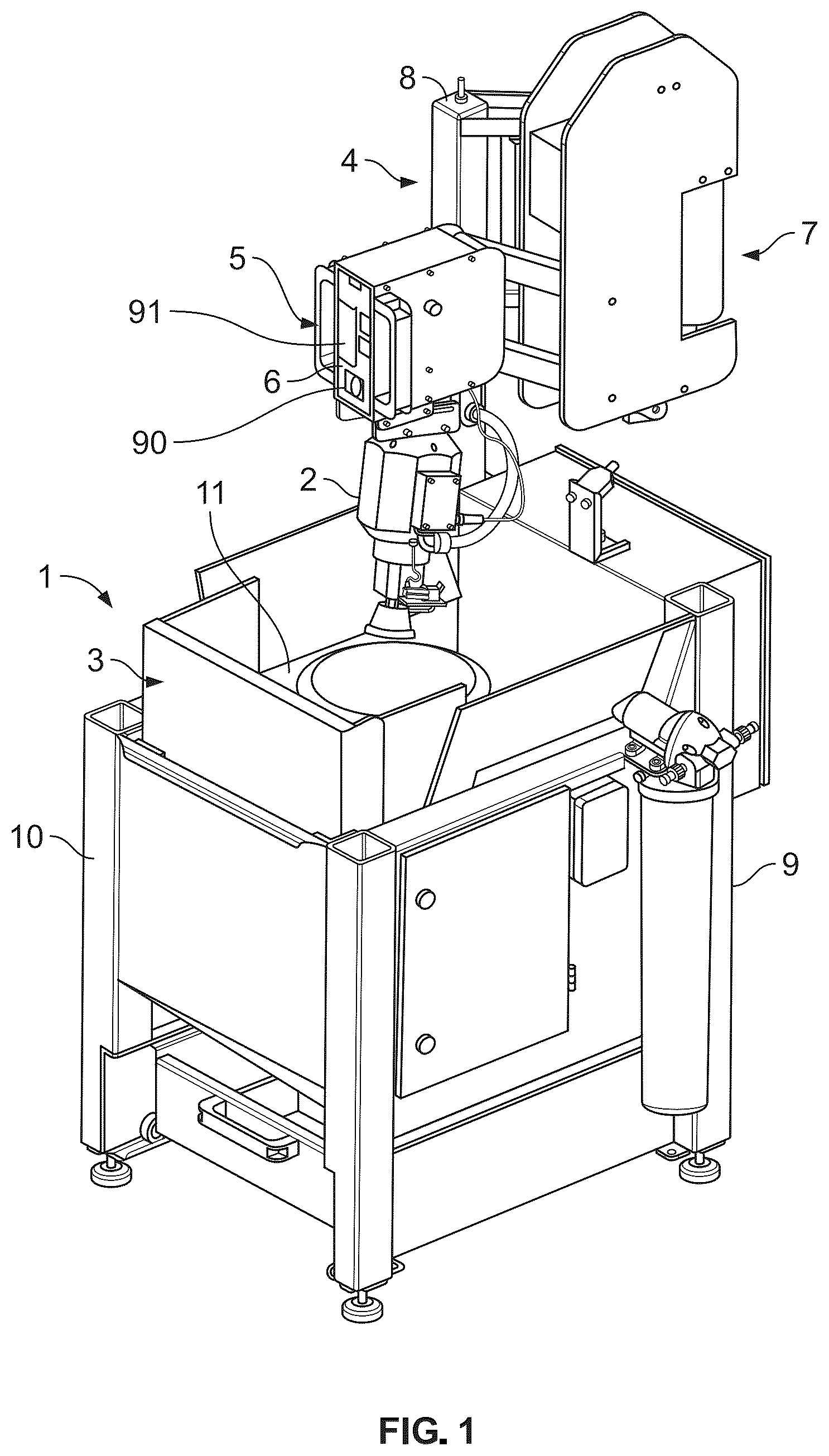 Patent US12303983 Figure 1 – Control system for grinding apparatus
