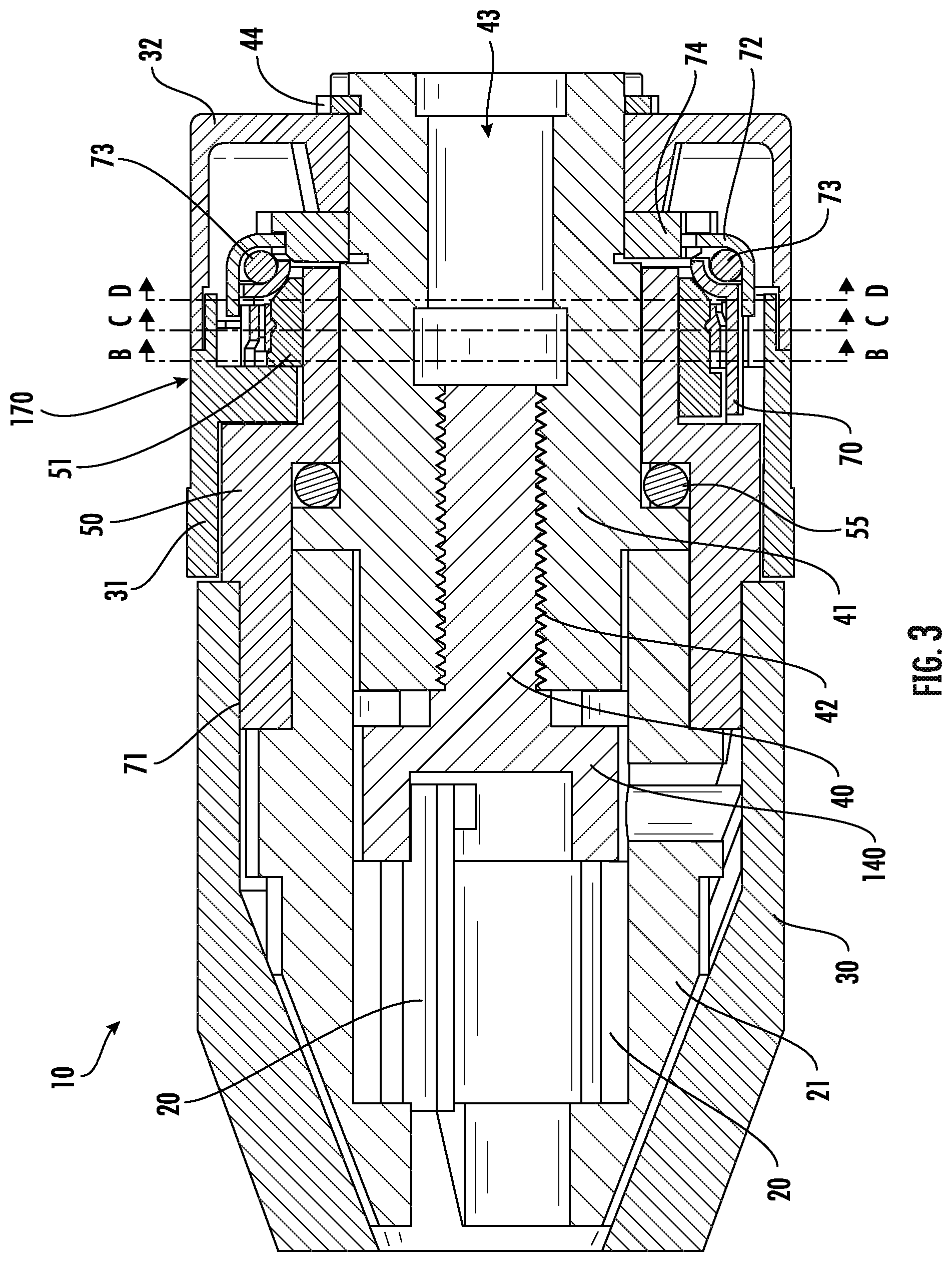 Patent US12303984 Figure 3 – Chuck with lock sleeve
