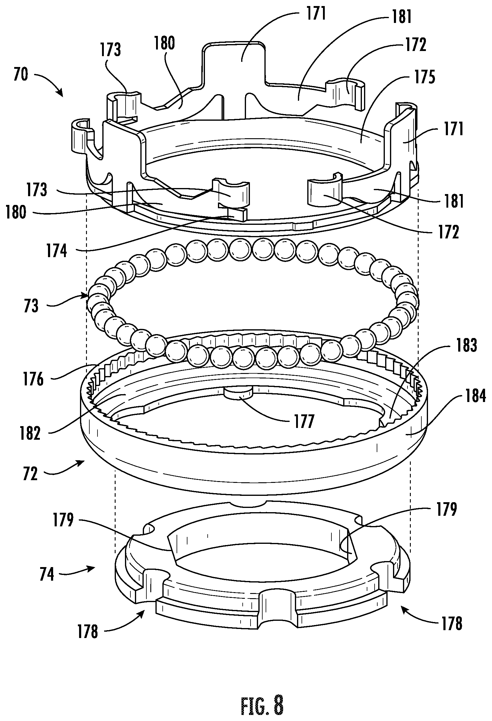 Patent US12303984 Figure 8 – Chuck with lock sleeve