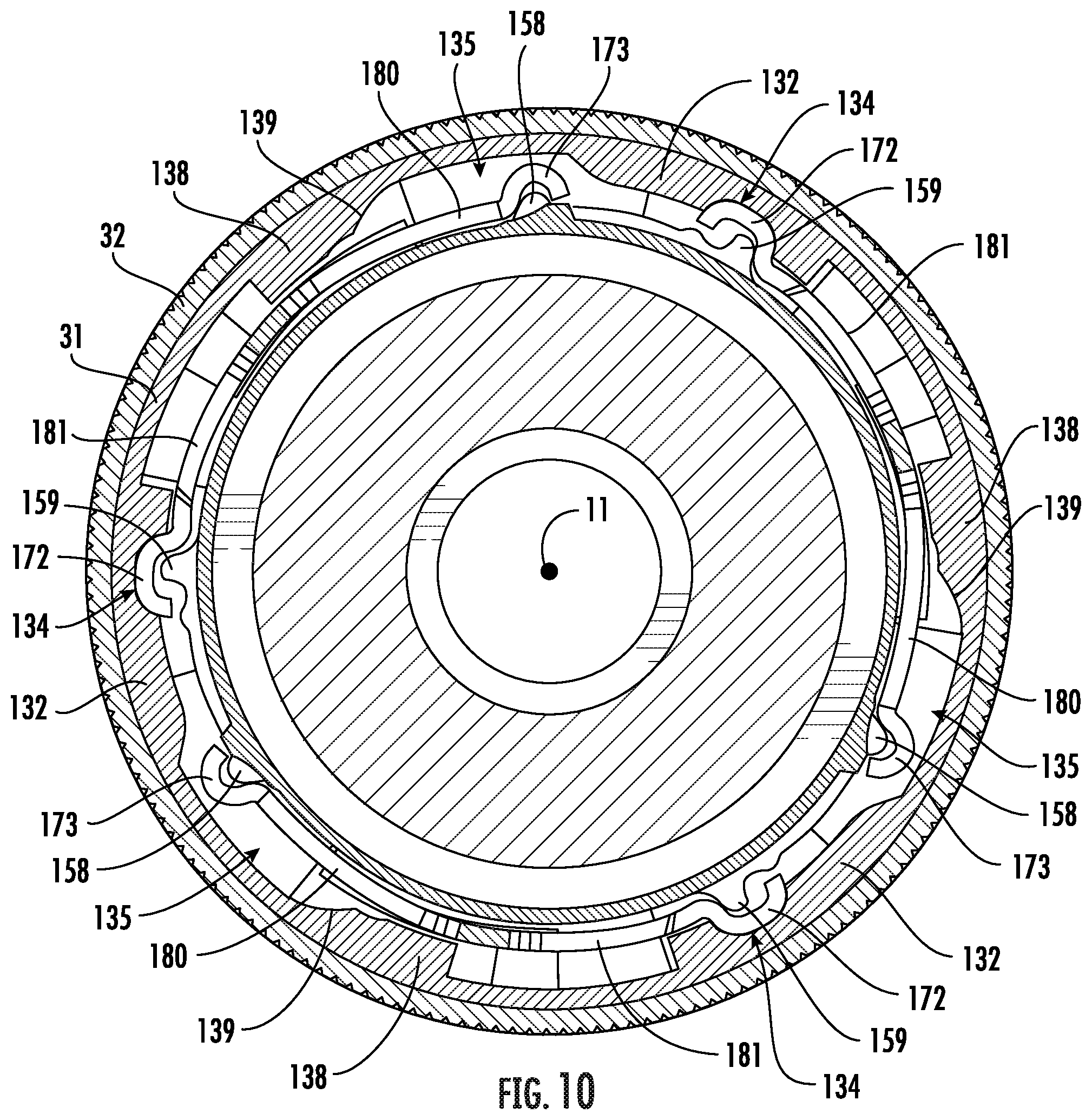 Patent US12303984 Figure 10 – Chuck with lock sleeve