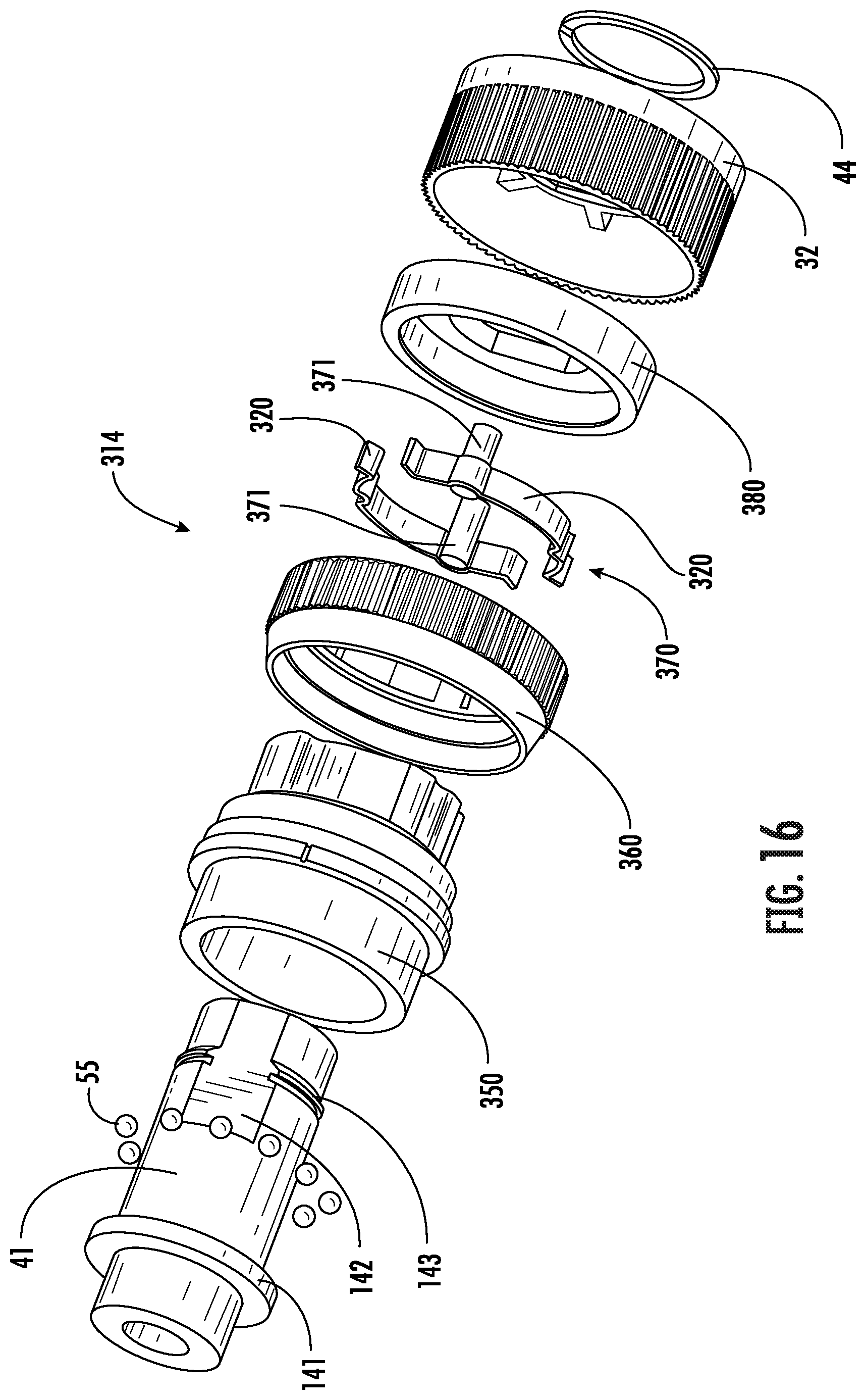 Patent US12303984 Figure 16 – Chuck with lock sleeve