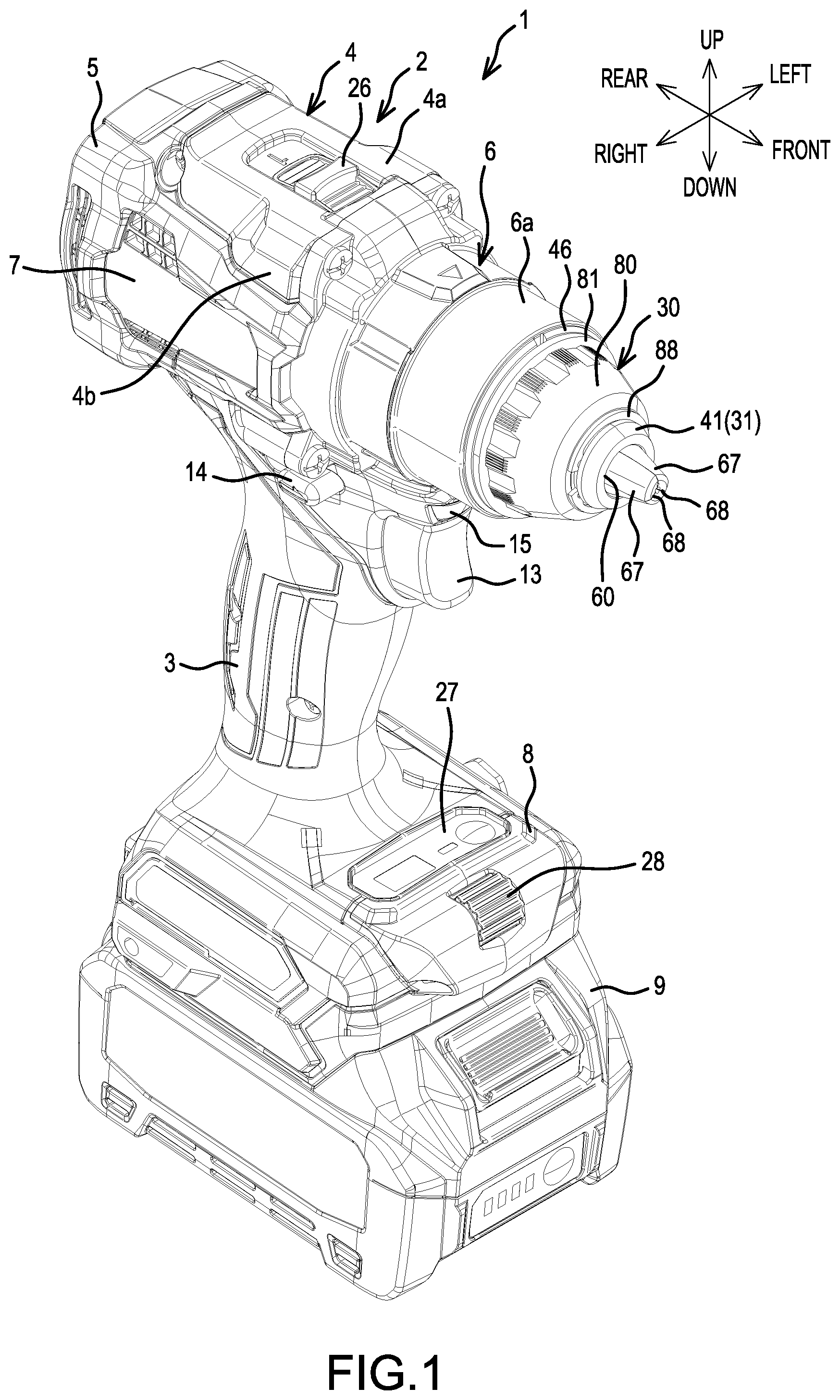 Patent US12303985 Figure 1 – Driver drill
