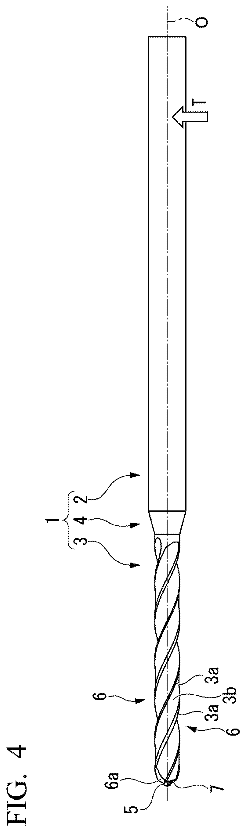 Patent US12303986 Figure 4 – Rotating tool with coolant hole