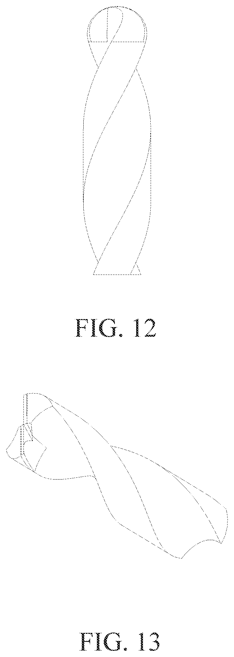 Patent US12303987 Figure 5 – Green body and cutting tool having helical superhard-material rake face