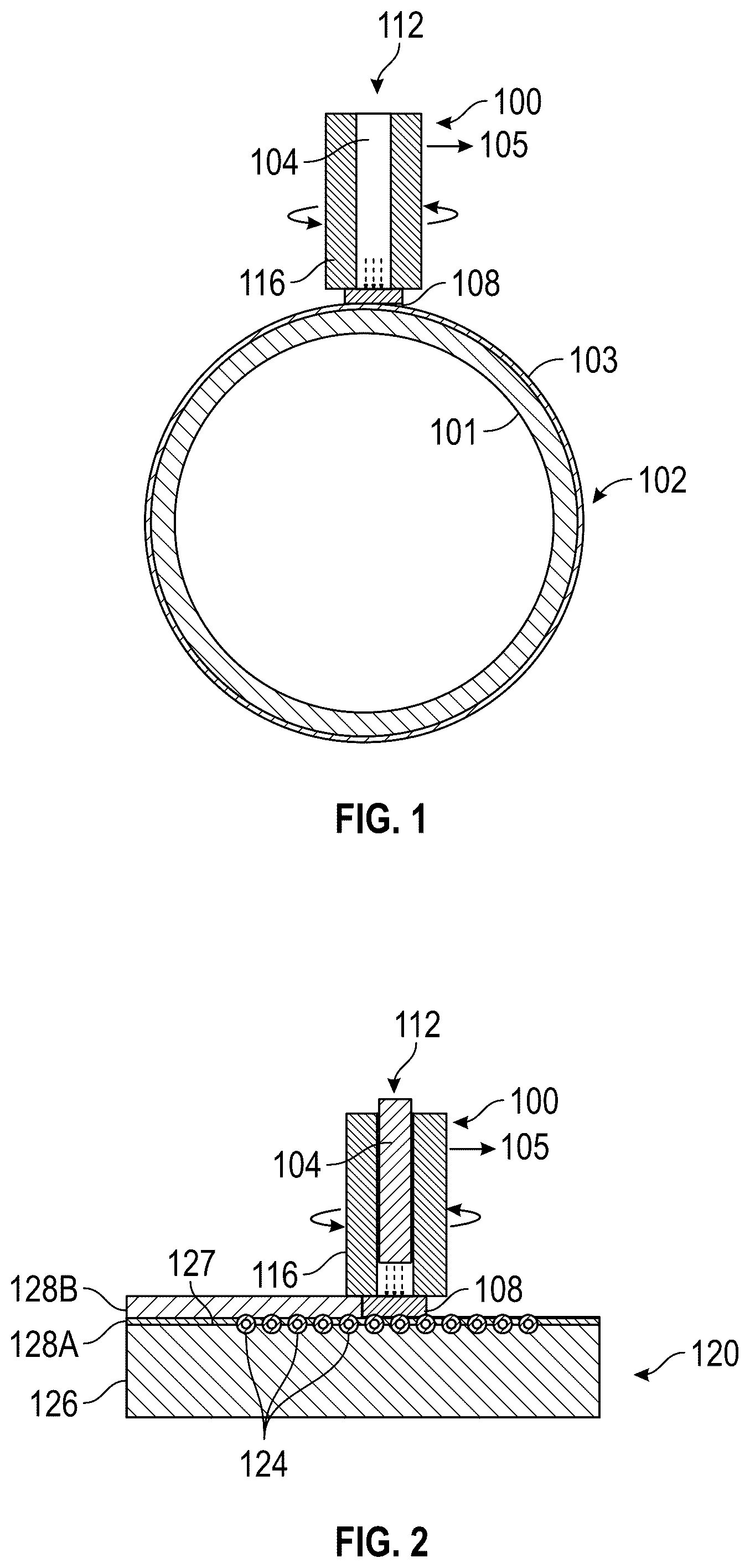 Patent US12303994 Figure 1 – Friction stir additive manufacturing formed parts and structures with integrated passages