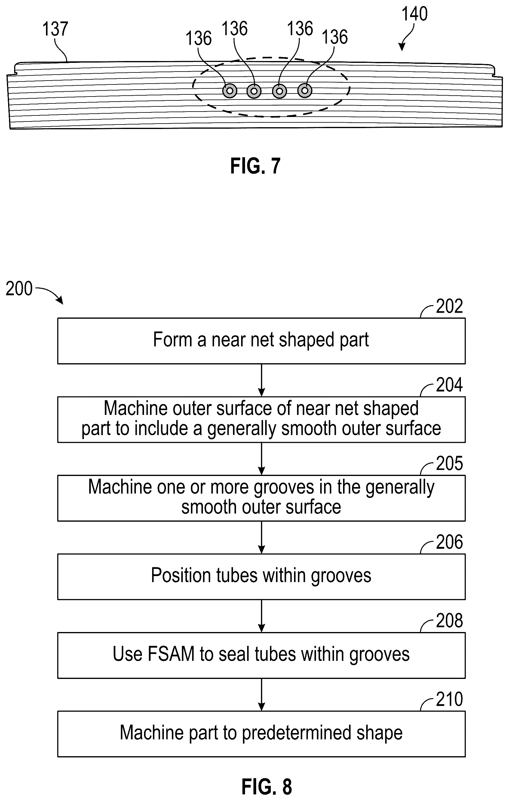 Patent US12303994 Figure 4 – Friction stir additive manufacturing formed parts and structures with integrated passages