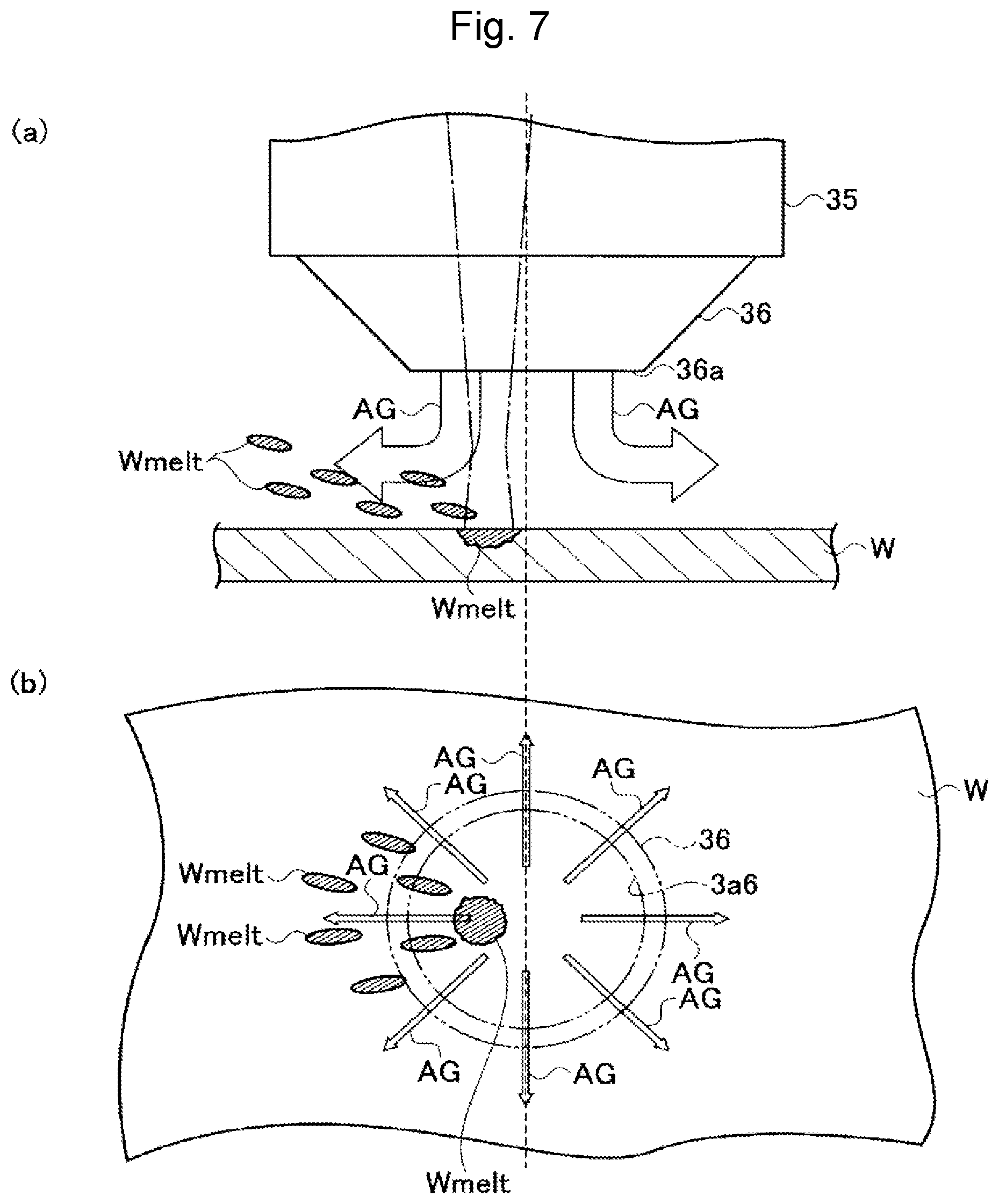 Patent US12304003 Figure 7 – Processing program creation device, method for determining scattering direction of molten metal, laser processing machine, and laser processing method