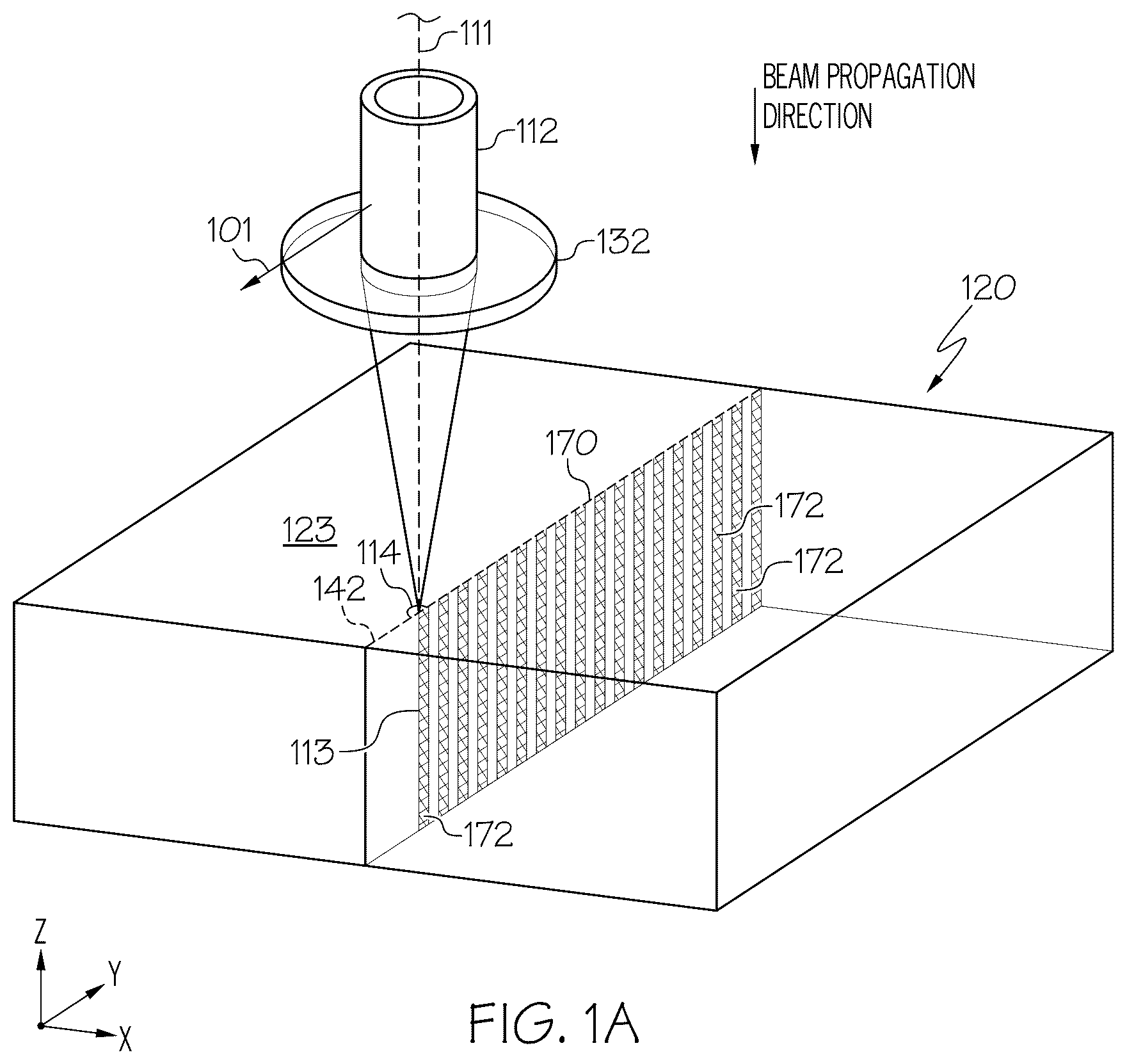 Patent US12304005 — Sacrificial layers to enable laser cutting of textured substrates — Figure 1