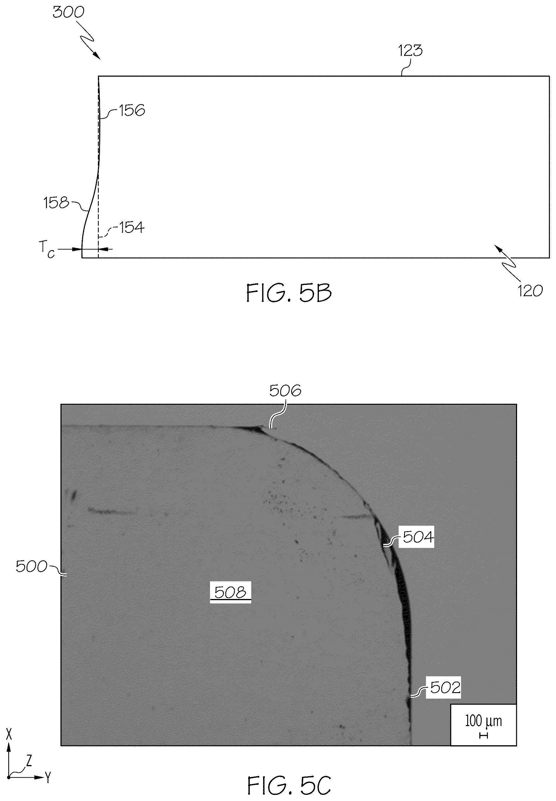 Patent US12304005 Figure 8 – Sacrificial layers to enable laser cutting of textured substrates