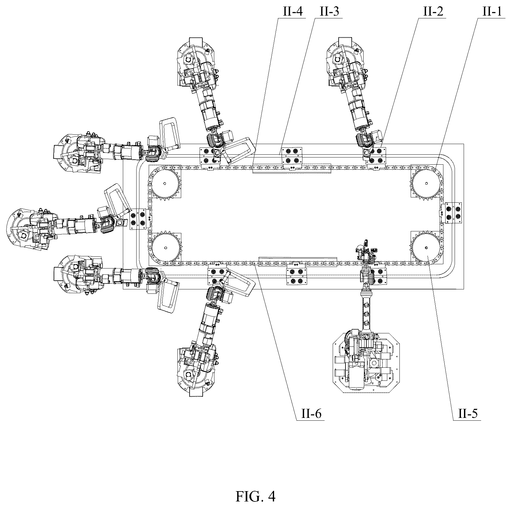 Patent US12304010 Figure 4 – Production line for welding automotive rear floor panel and method thereof