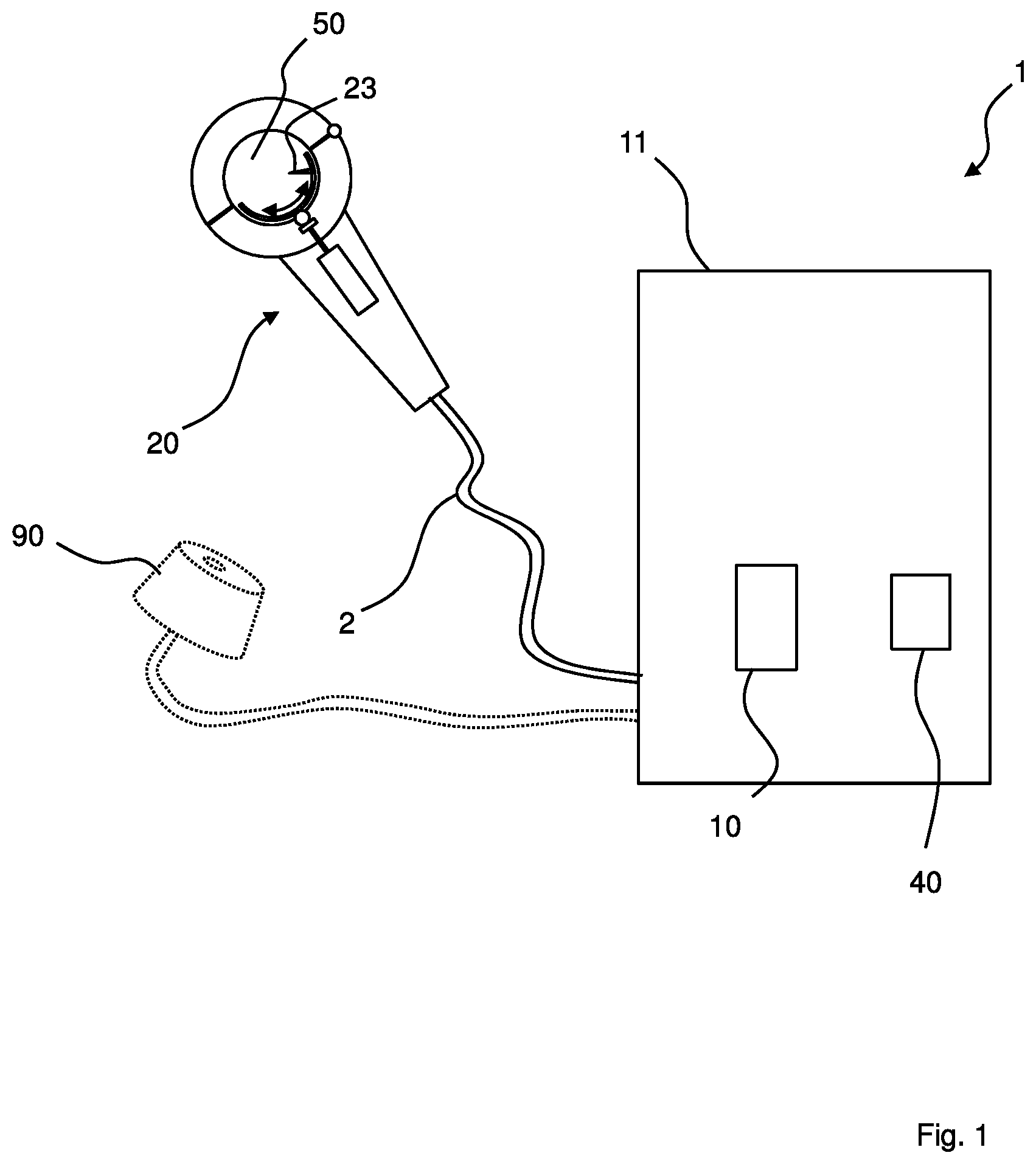 Patent US12304012 Figure 1 – Orbital welding device with simpler handling of the measurement of residual oxygen