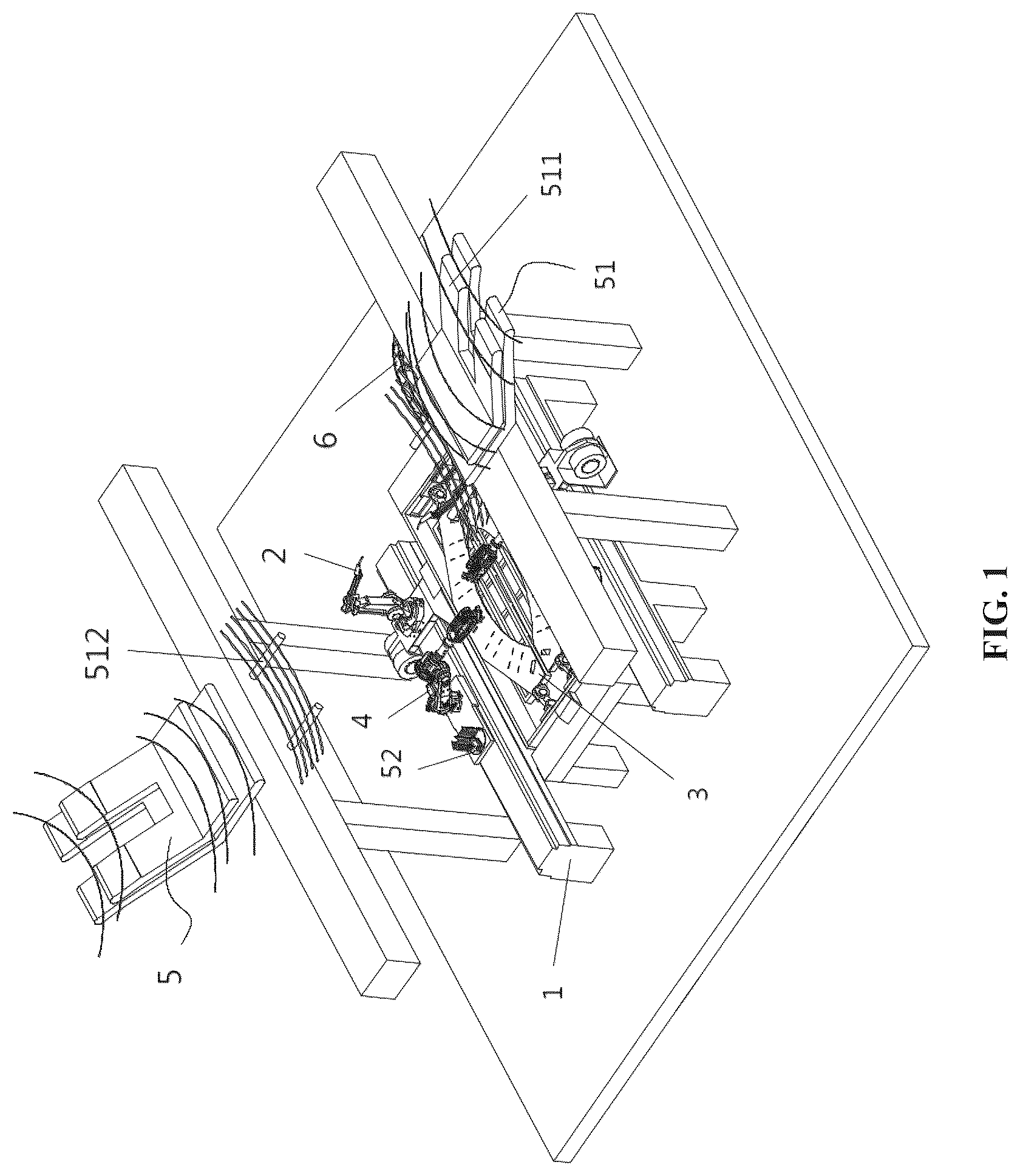 Patent US12304014 Figure 1 – Automatic welding production line for large complex workpiece and production method