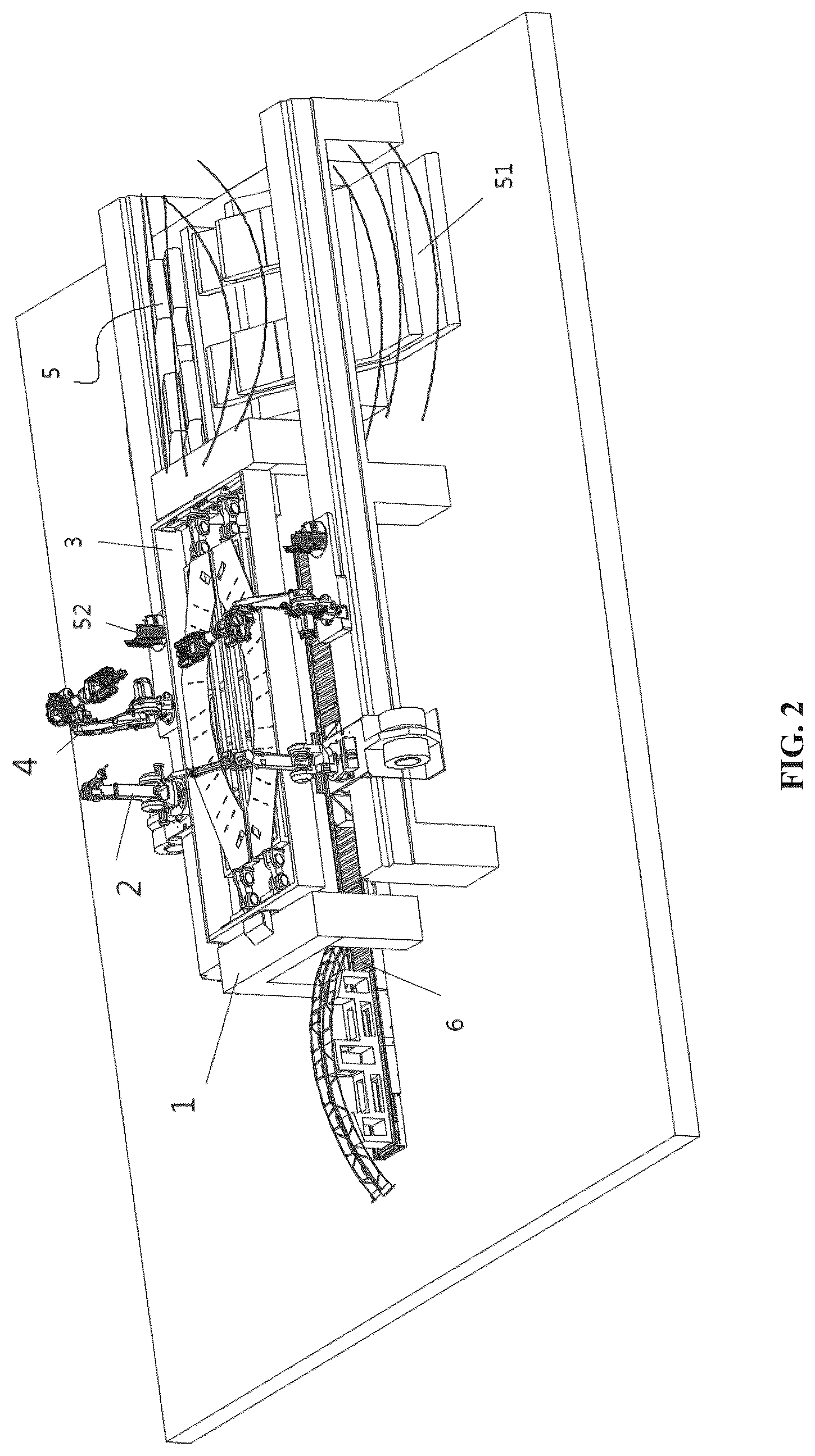Patent US12304014 Figure 2 – Automatic welding production line for large complex workpiece and production method