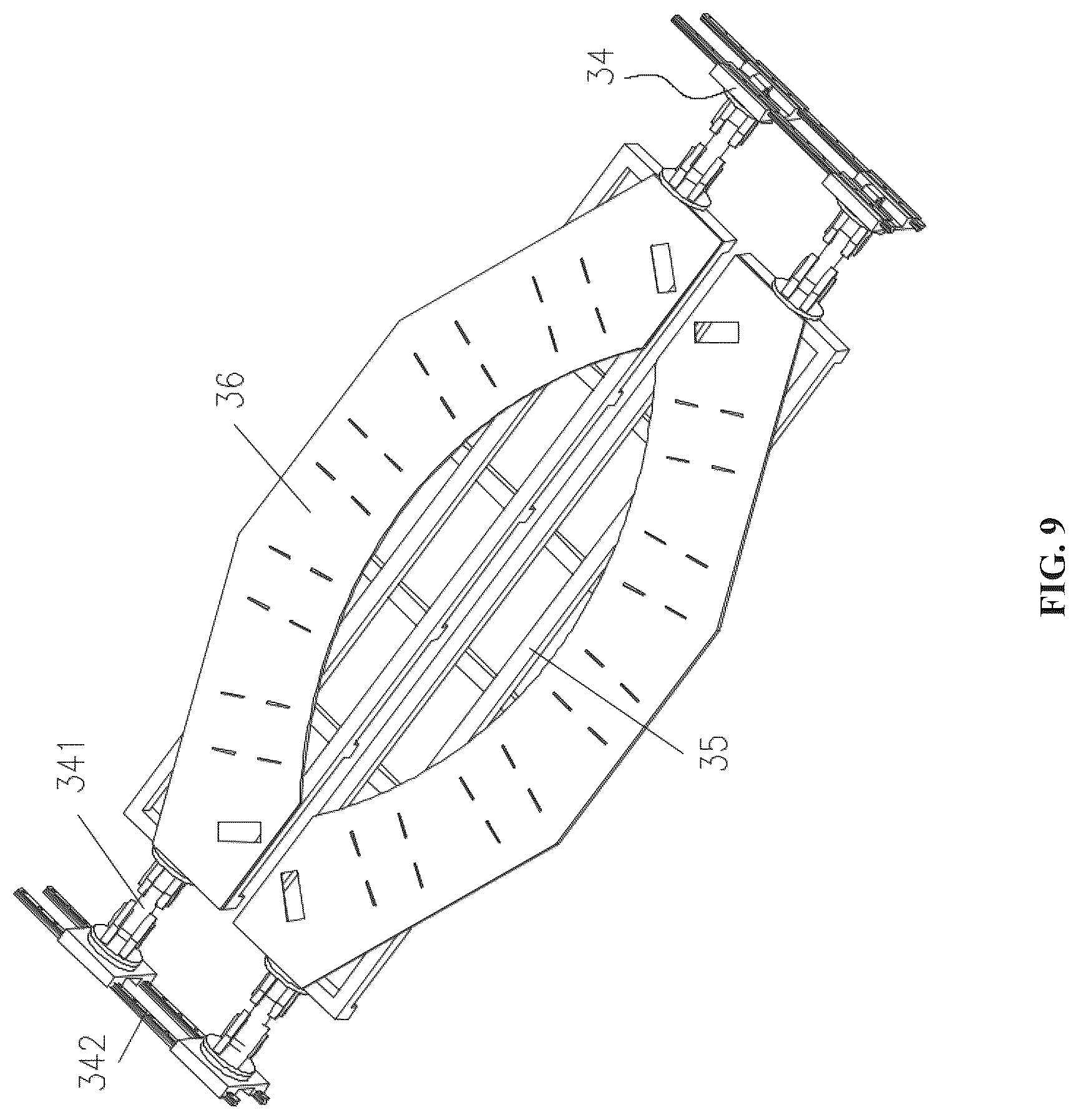 Patent US12304014 Figure 9 – Automatic welding production line for large complex workpiece and production method