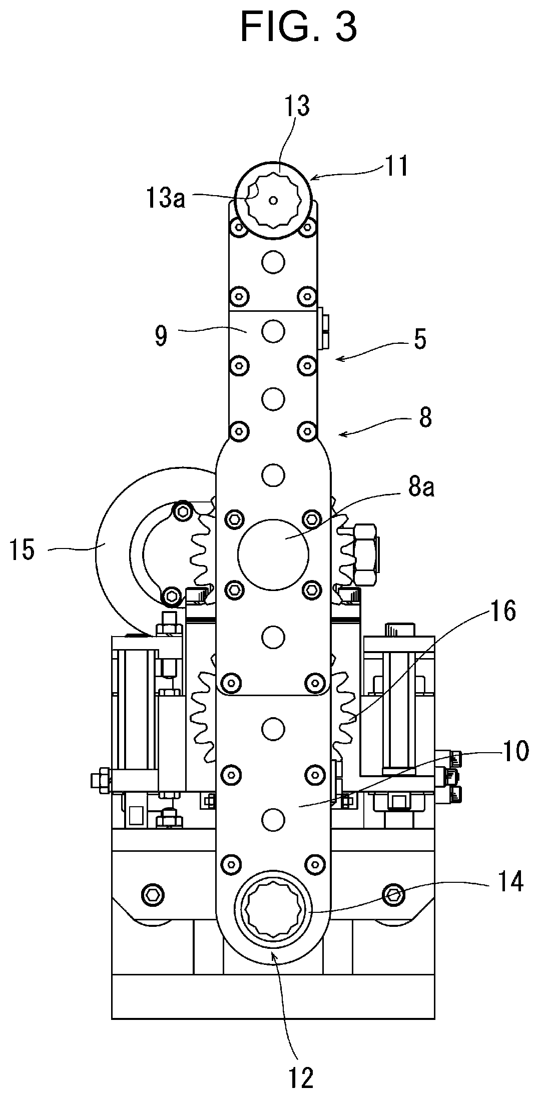 Patent US12304017 Figure 3 – Wheel alignment adjusting device